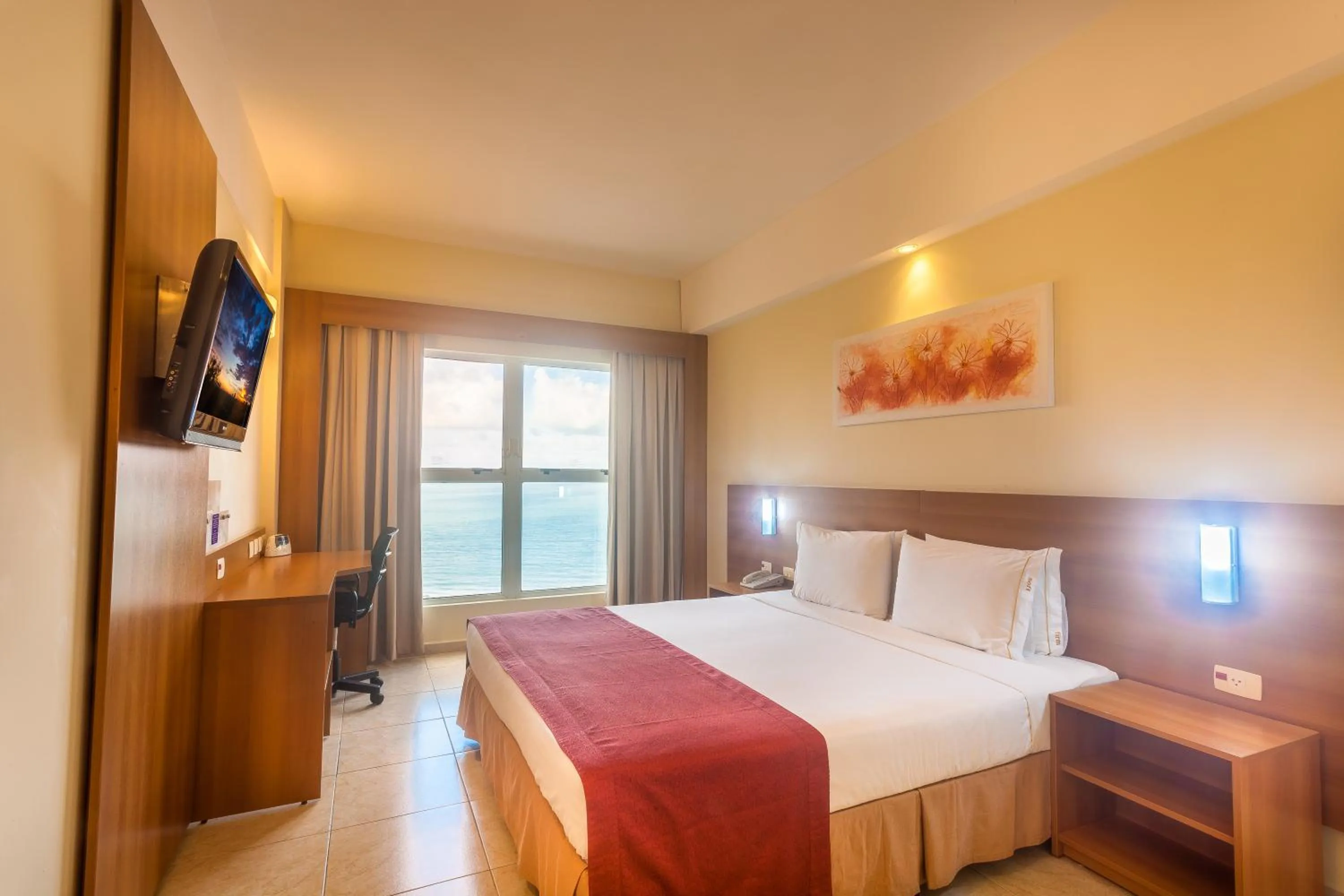 Bed in Praiamar Express Hotel