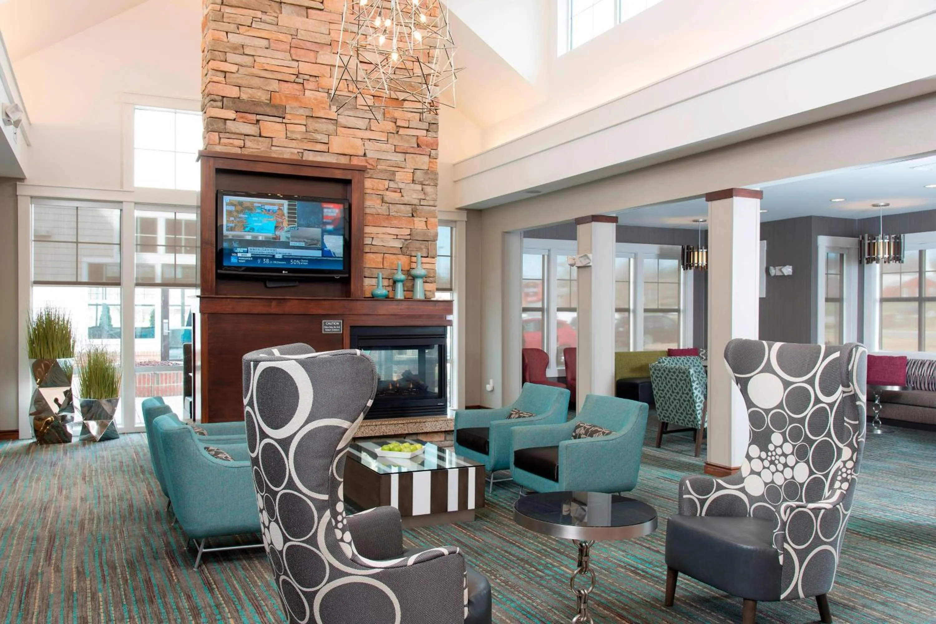 Lobby or reception in Residence Inn Moline Quad Cities