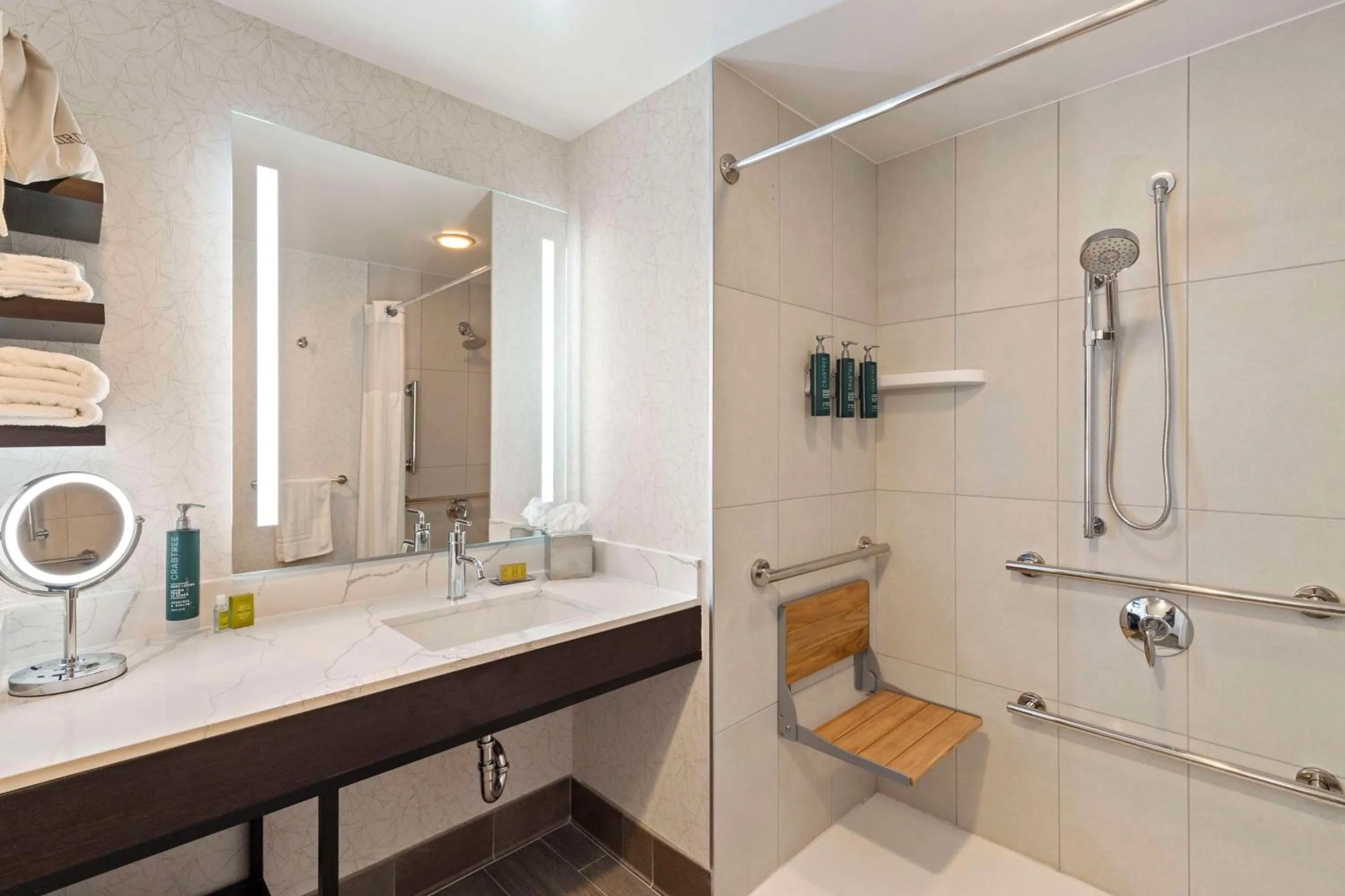 Bathroom in Doubletree By Hilton Front Royal Blue Ridge Shadows