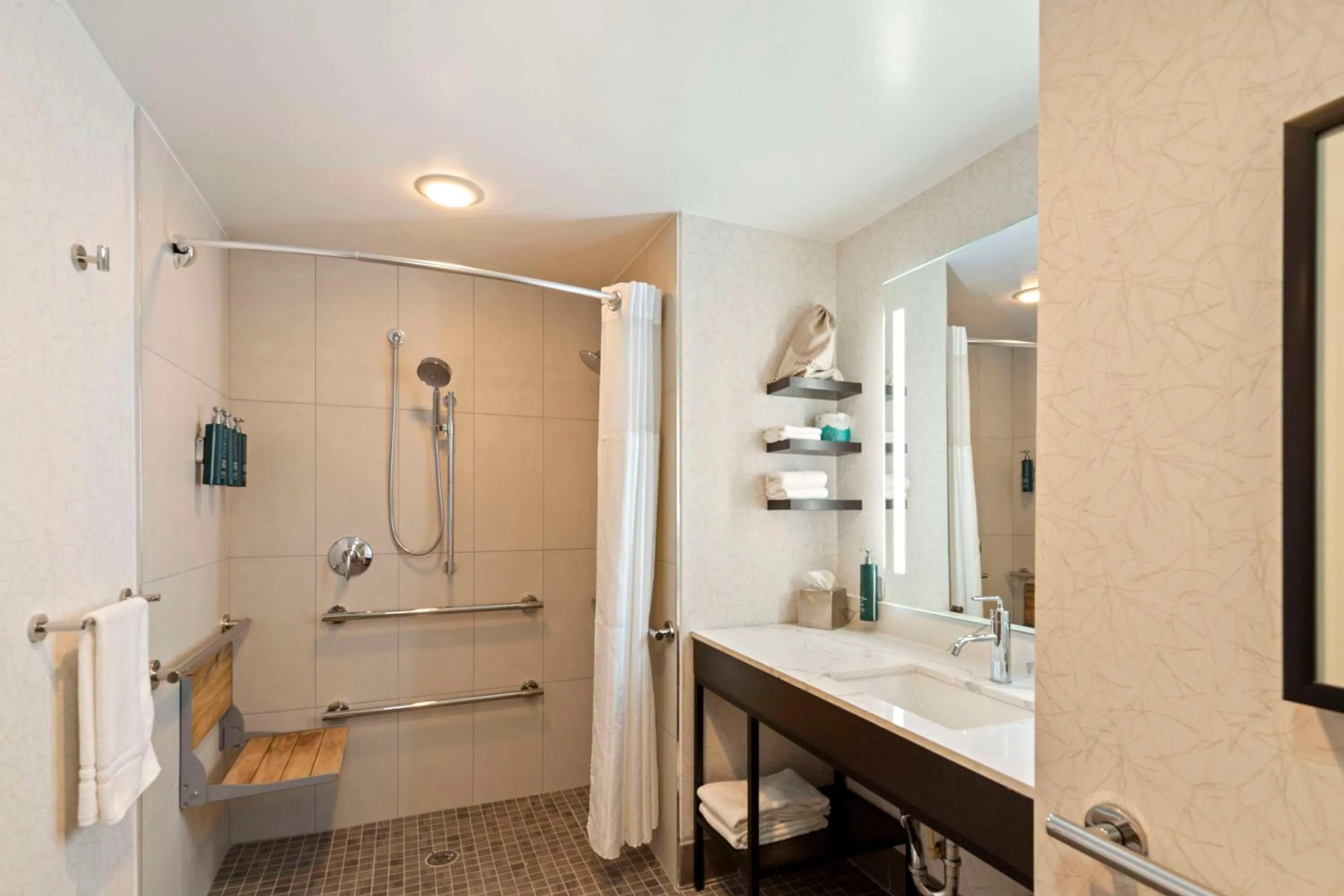 Bathroom in Doubletree By Hilton Front Royal Blue Ridge Shadows