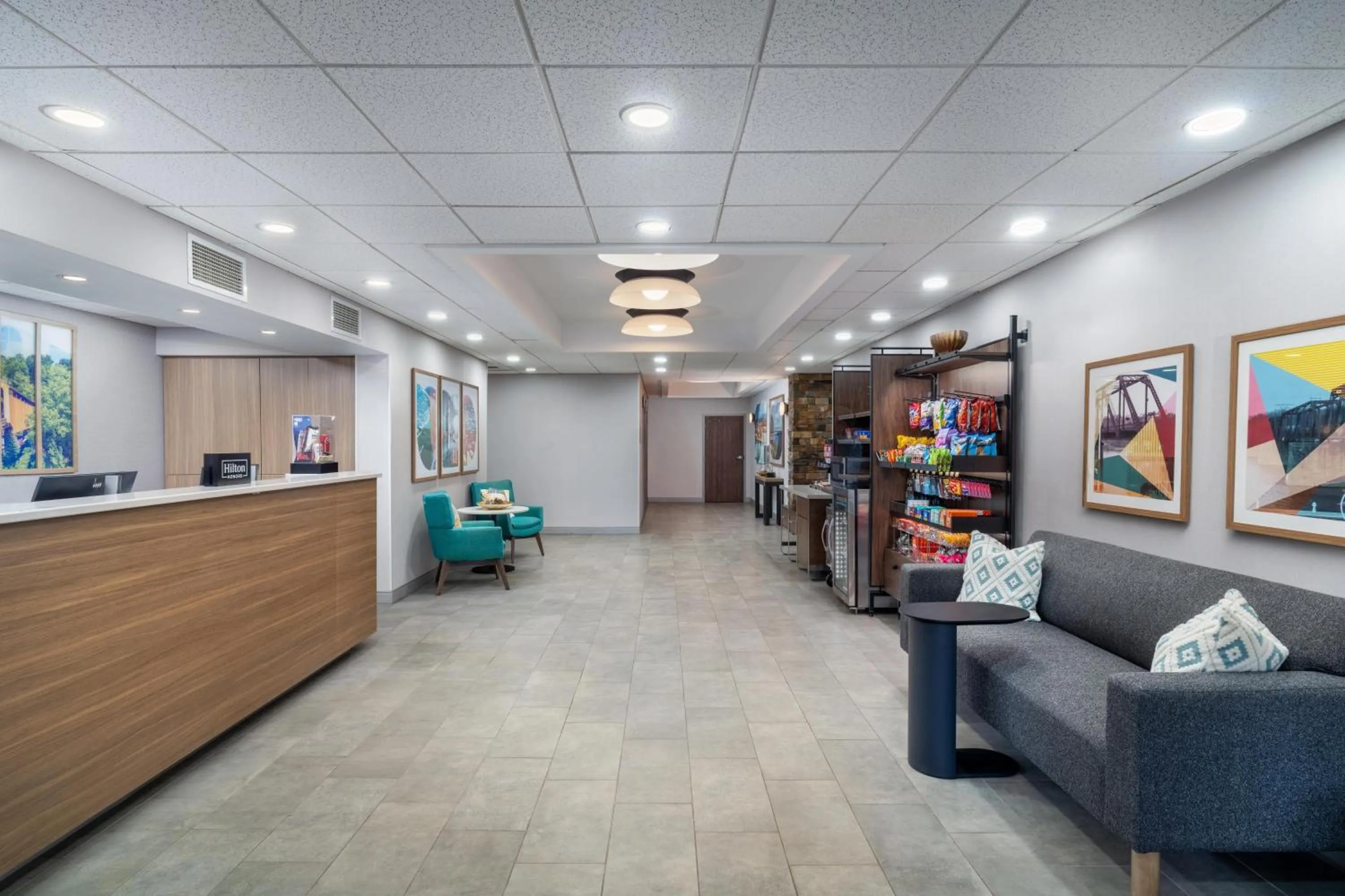 Lobby or reception in Hampton Inn Marietta