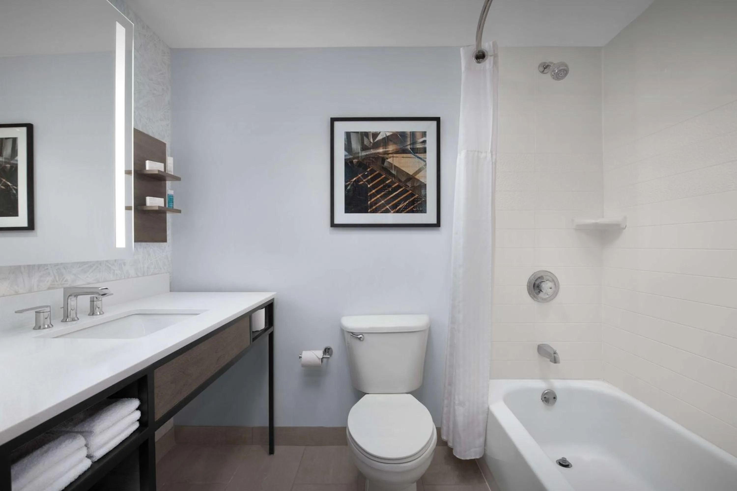 Bathroom in Hilton Garden Inn West Lafayette Wabash Landing