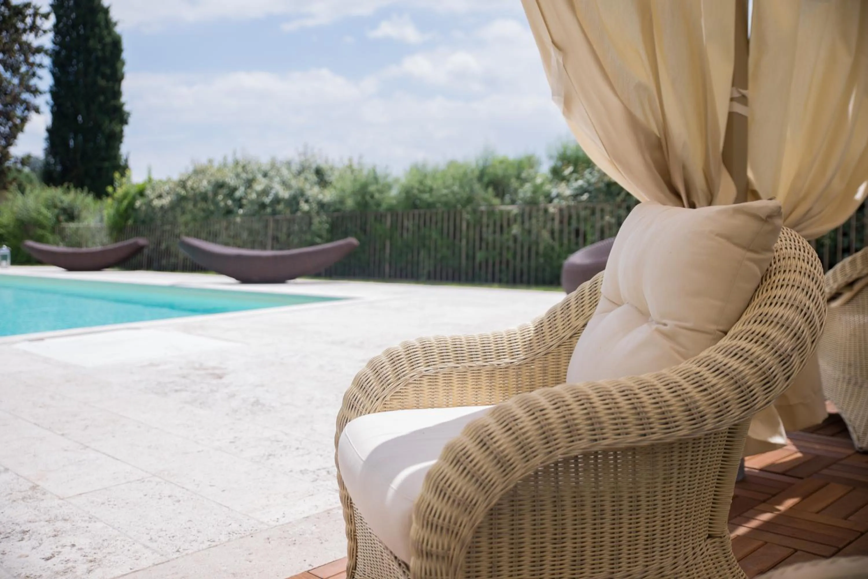 Decorative detail in Villa Giorgia Albergo in Collina