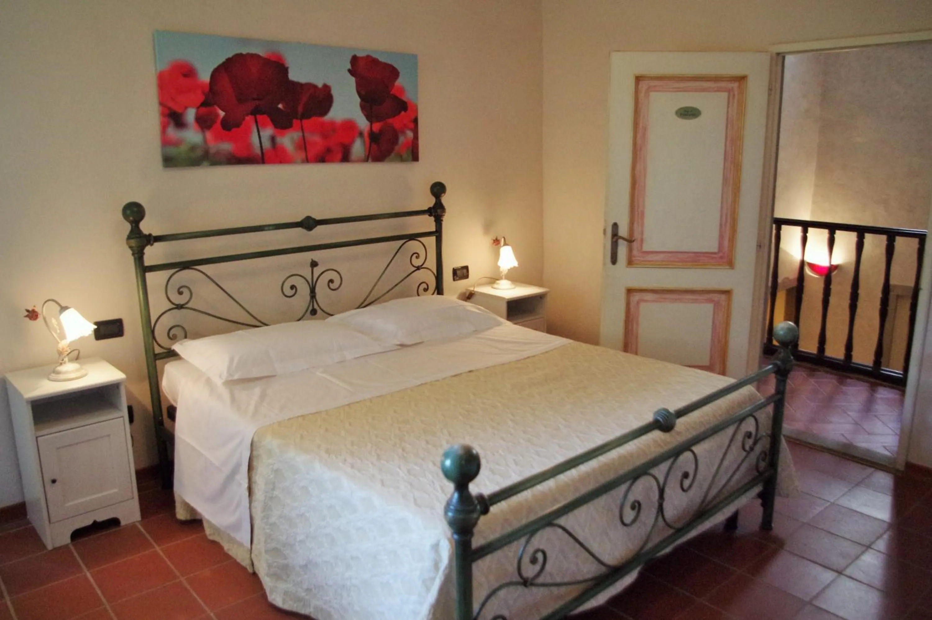 Bedroom, Bed in hu Norcenni Girasole village