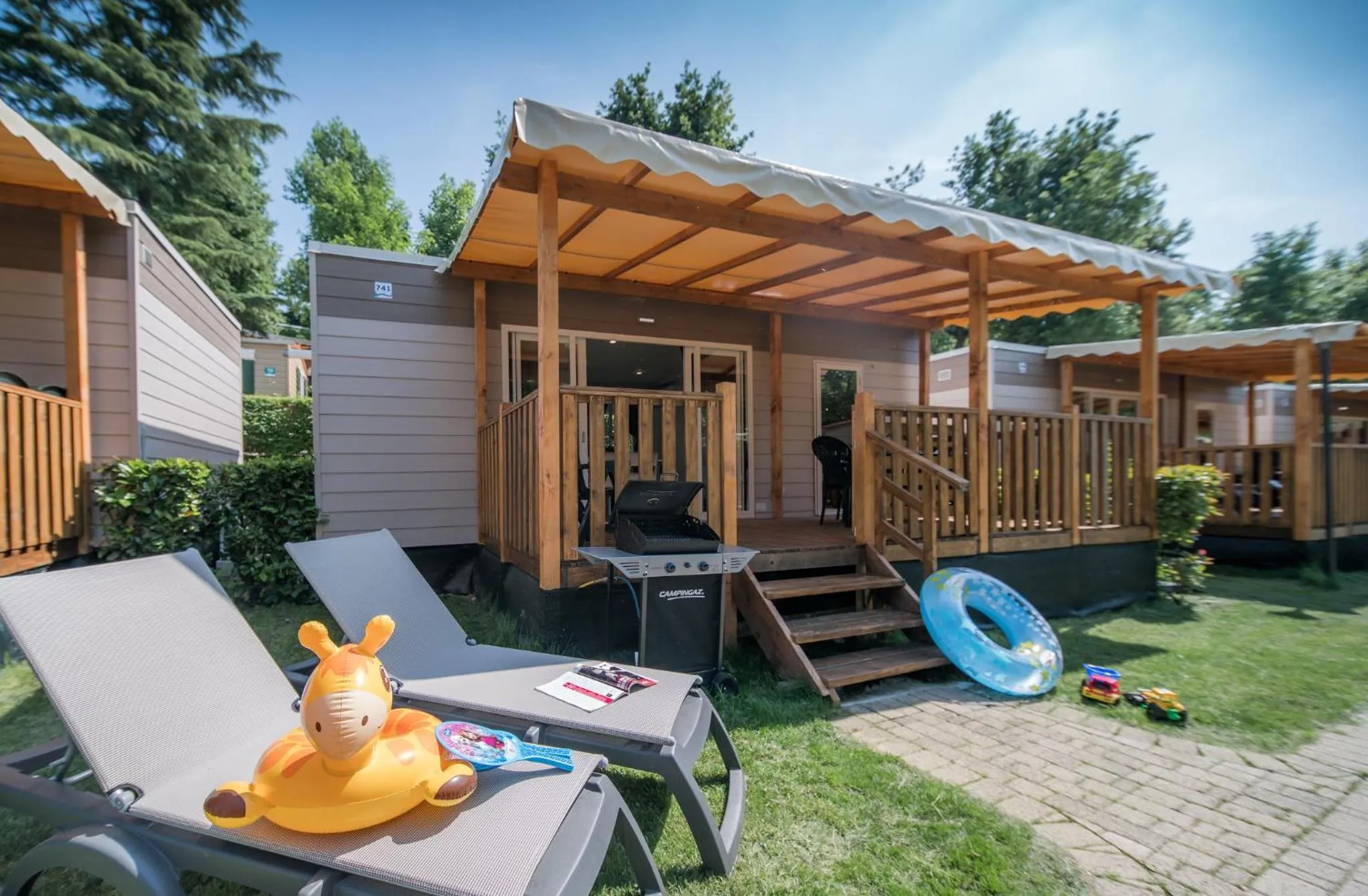 Garden in hu Norcenni Girasole village