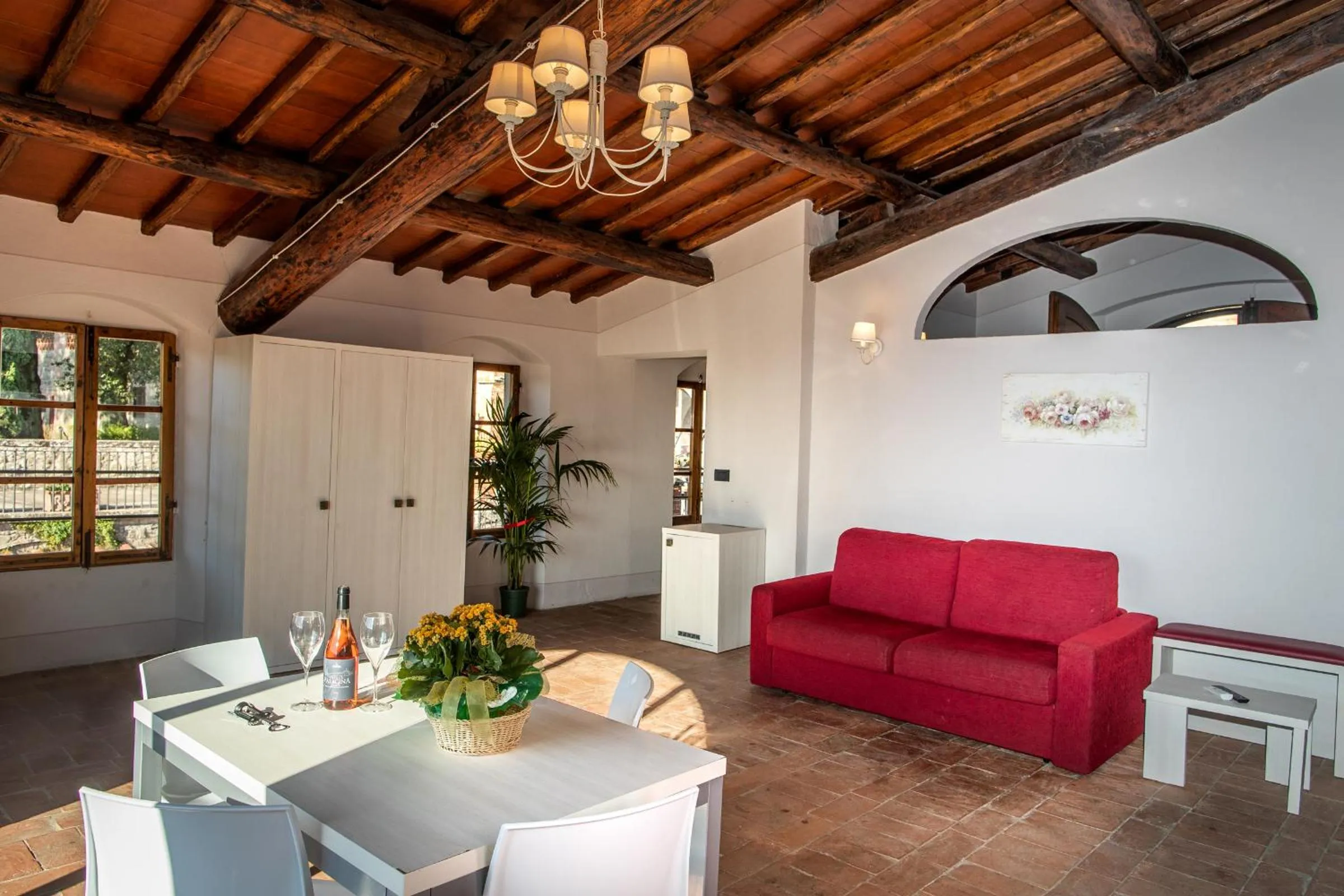 Living room in hu Norcenni Girasole village