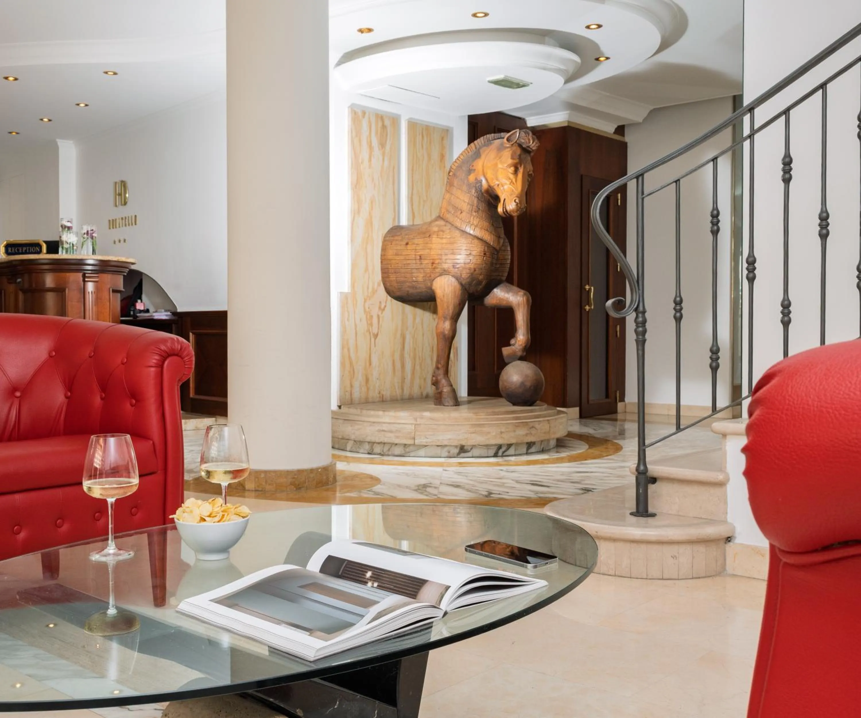 Lobby or reception in Hotel Donatello