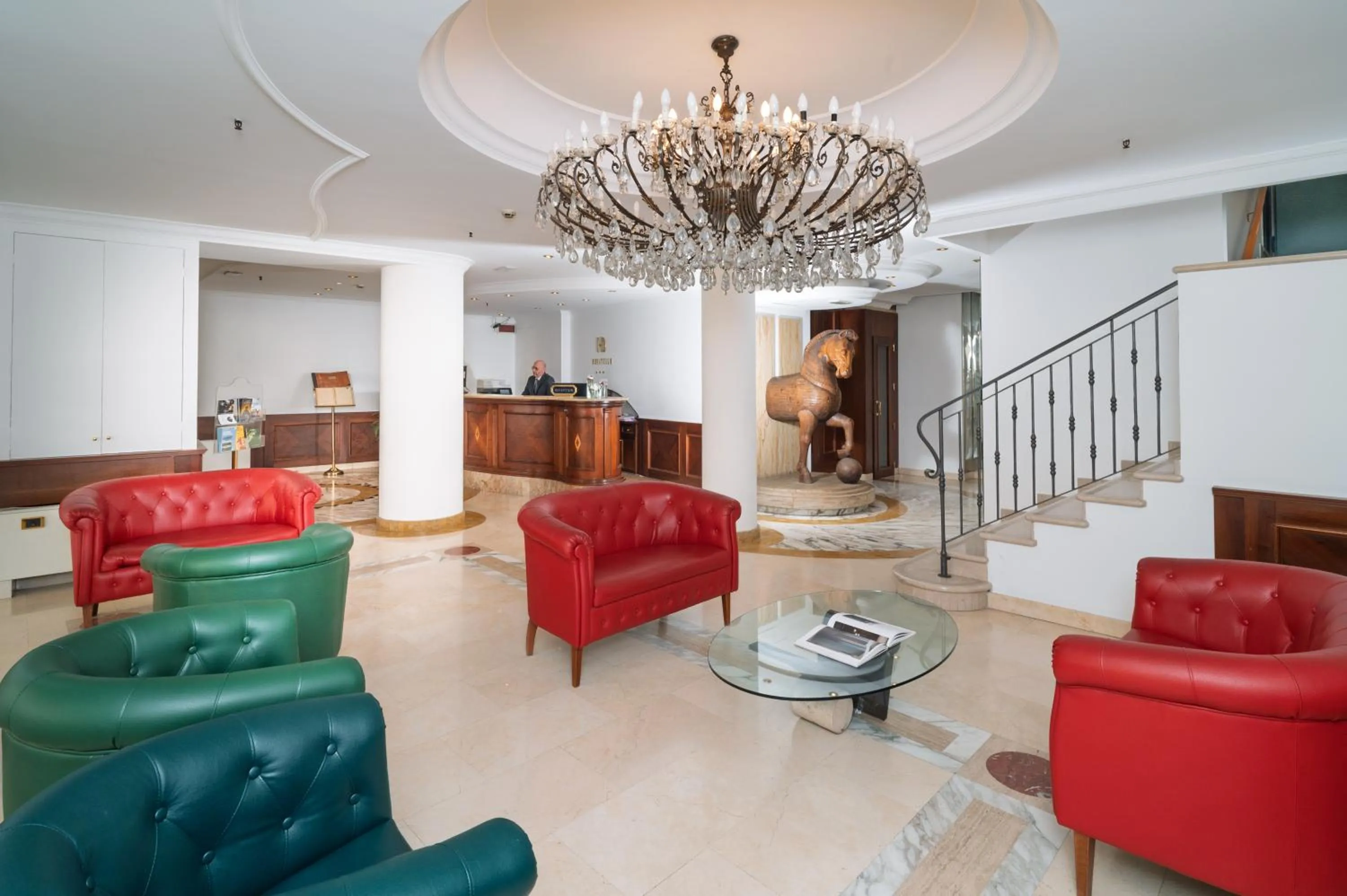 Lobby or reception in Hotel Donatello