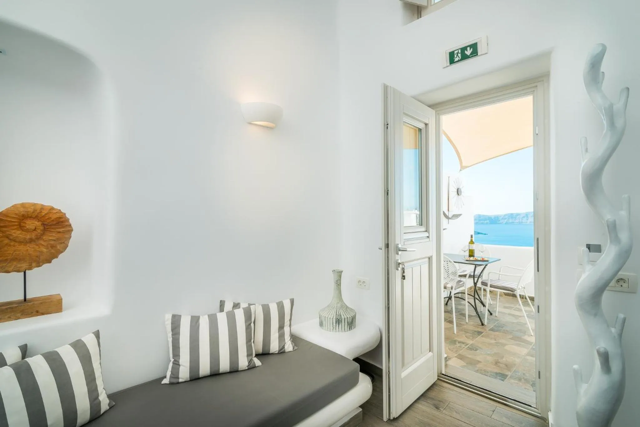 Living room in Angel Luxury Suites