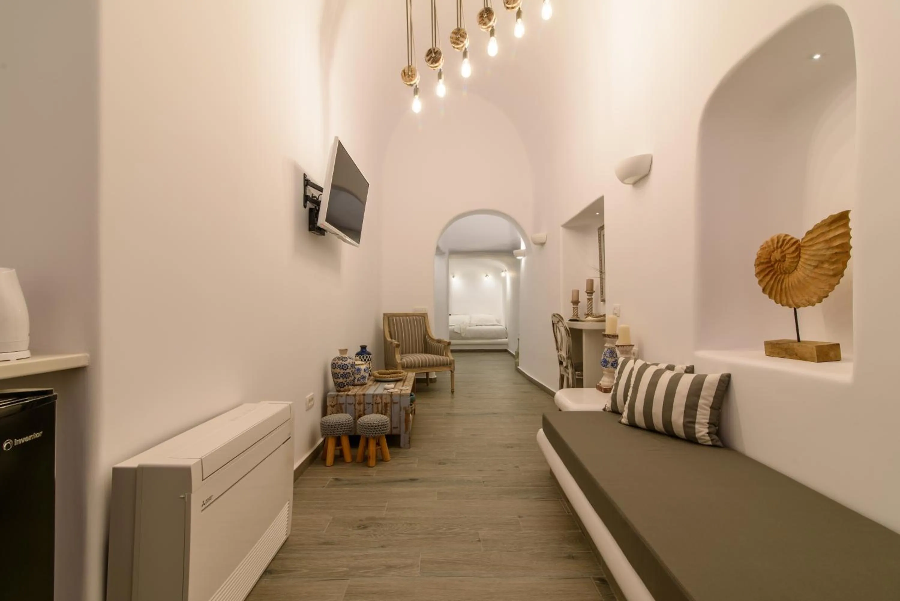 Living room in Angel Luxury Suites