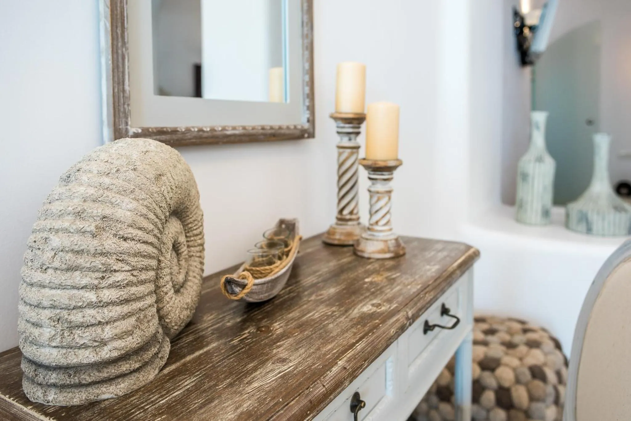 Decorative detail in Angel Luxury Suites