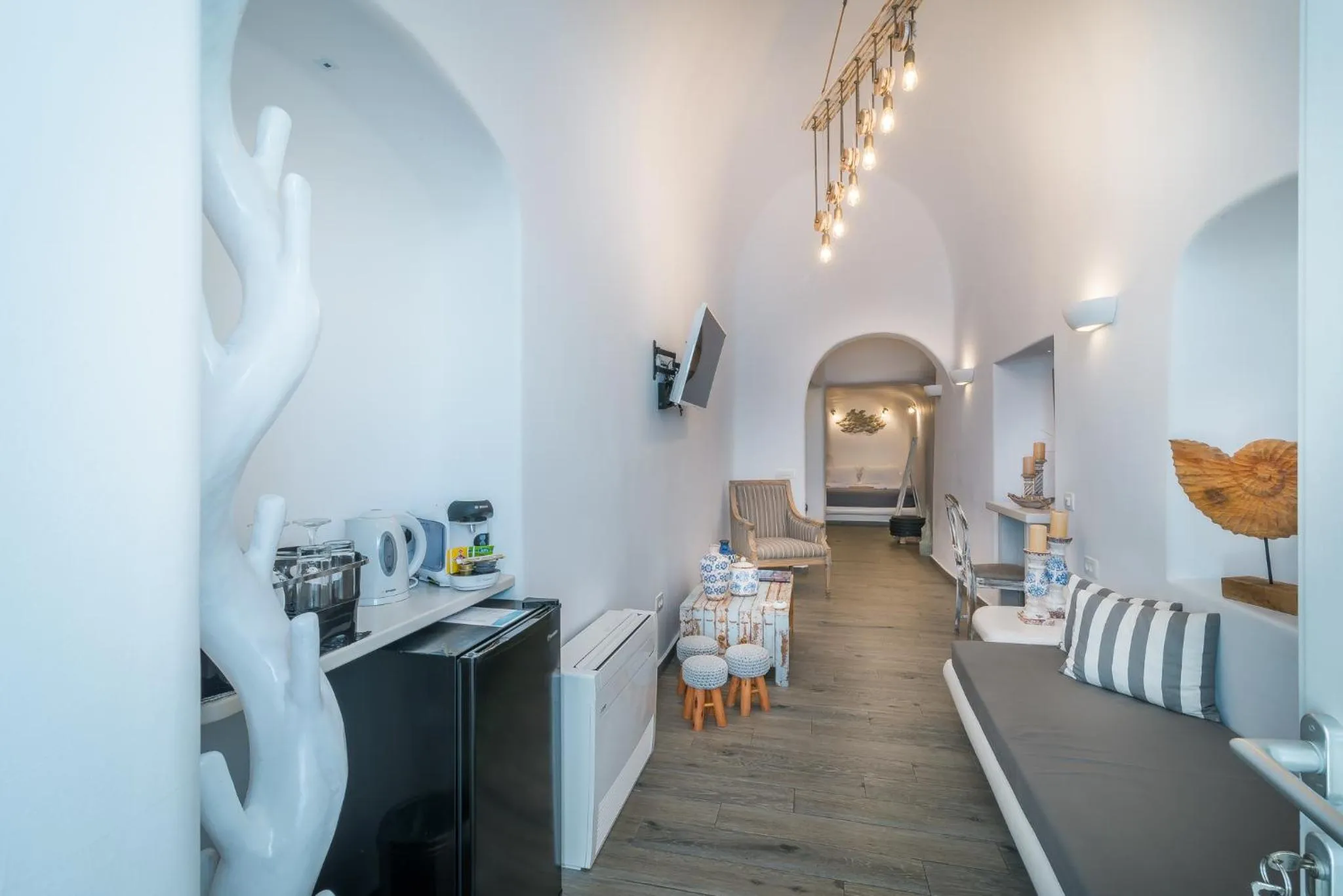 Living room in Angel Luxury Suites