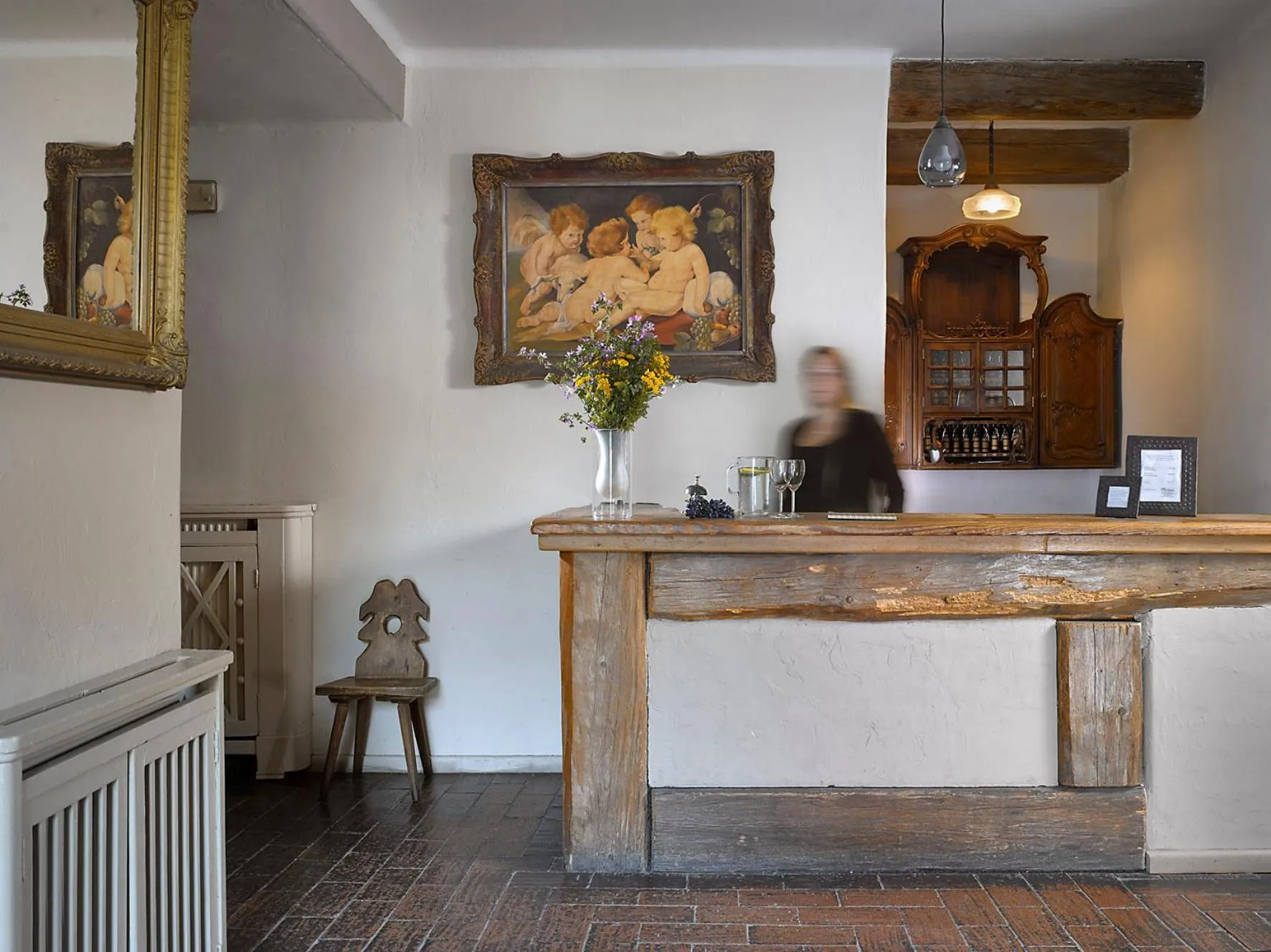 Lobby or reception in Hotel La Romantica