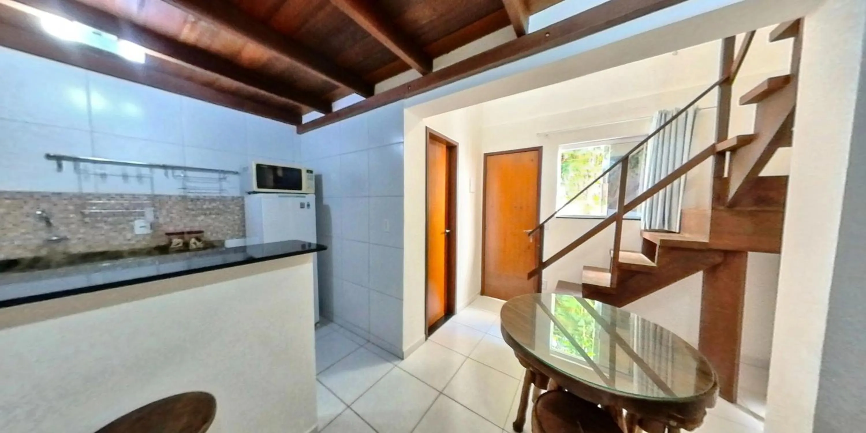 Kitchen or kitchenette in Pousada Mar e Brisa