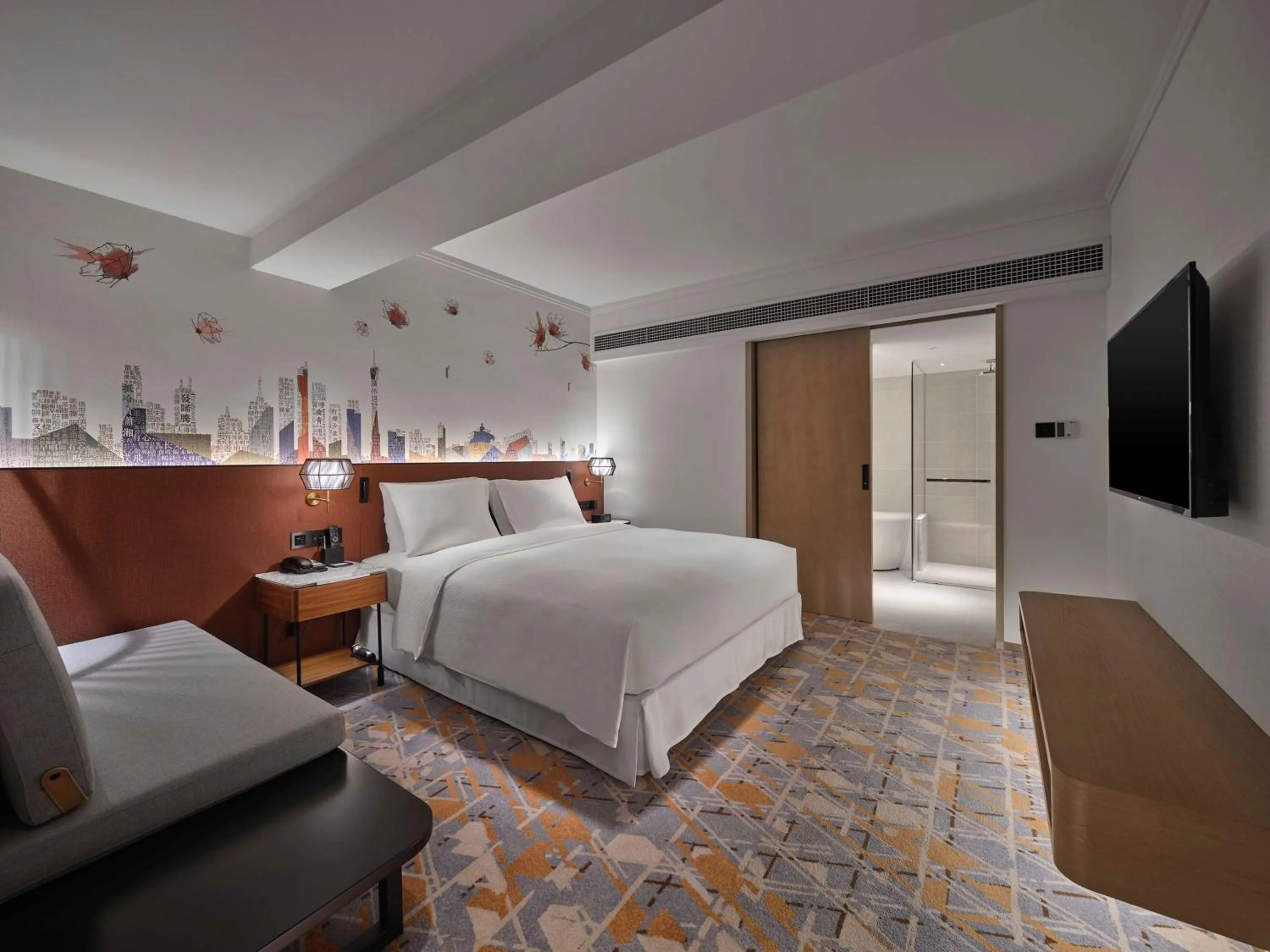 Bed in Hilton Garden Inn Guangzhou Tianhe