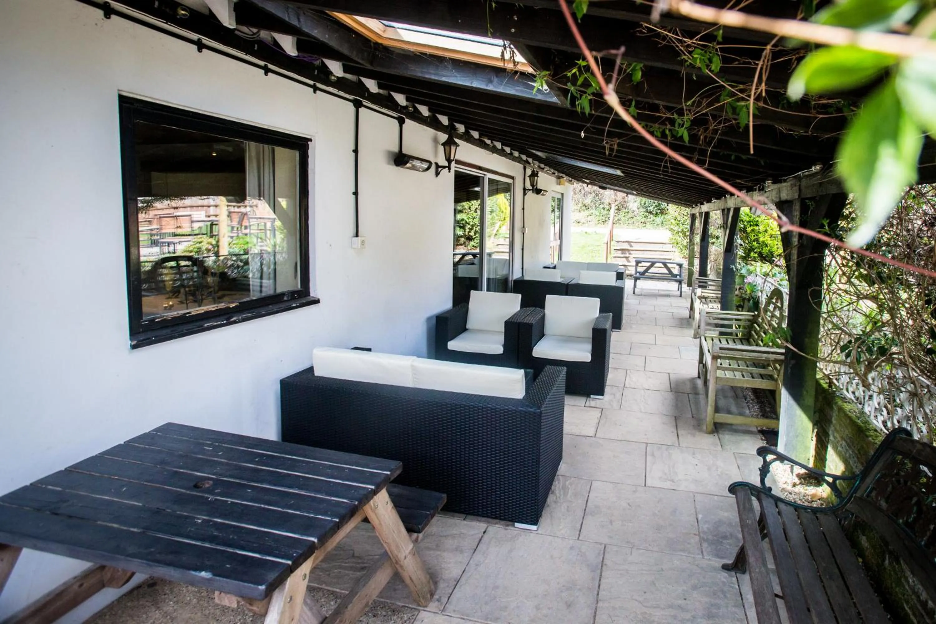 Seating area in The Half Moon