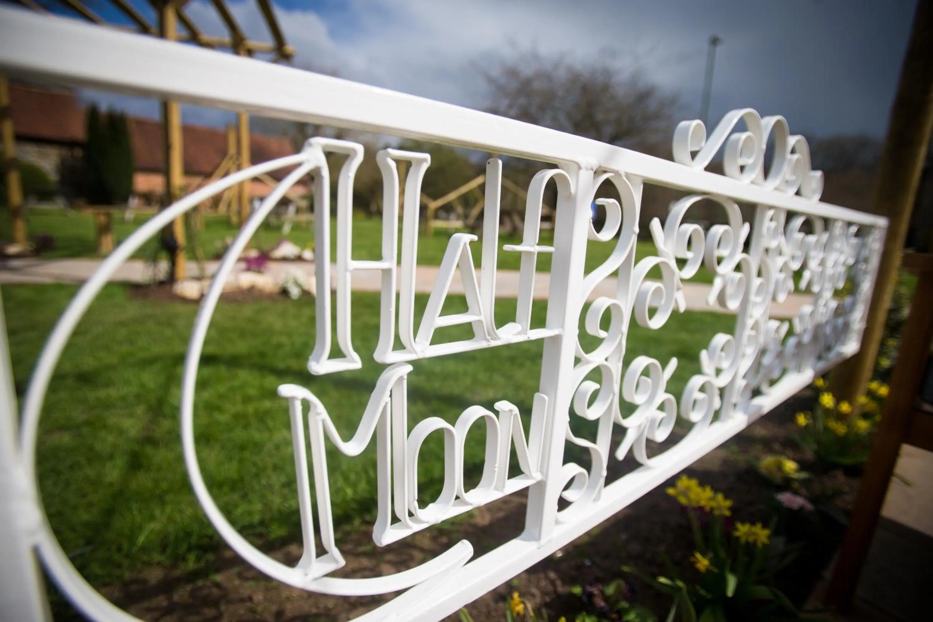 Garden view in The Half Moon