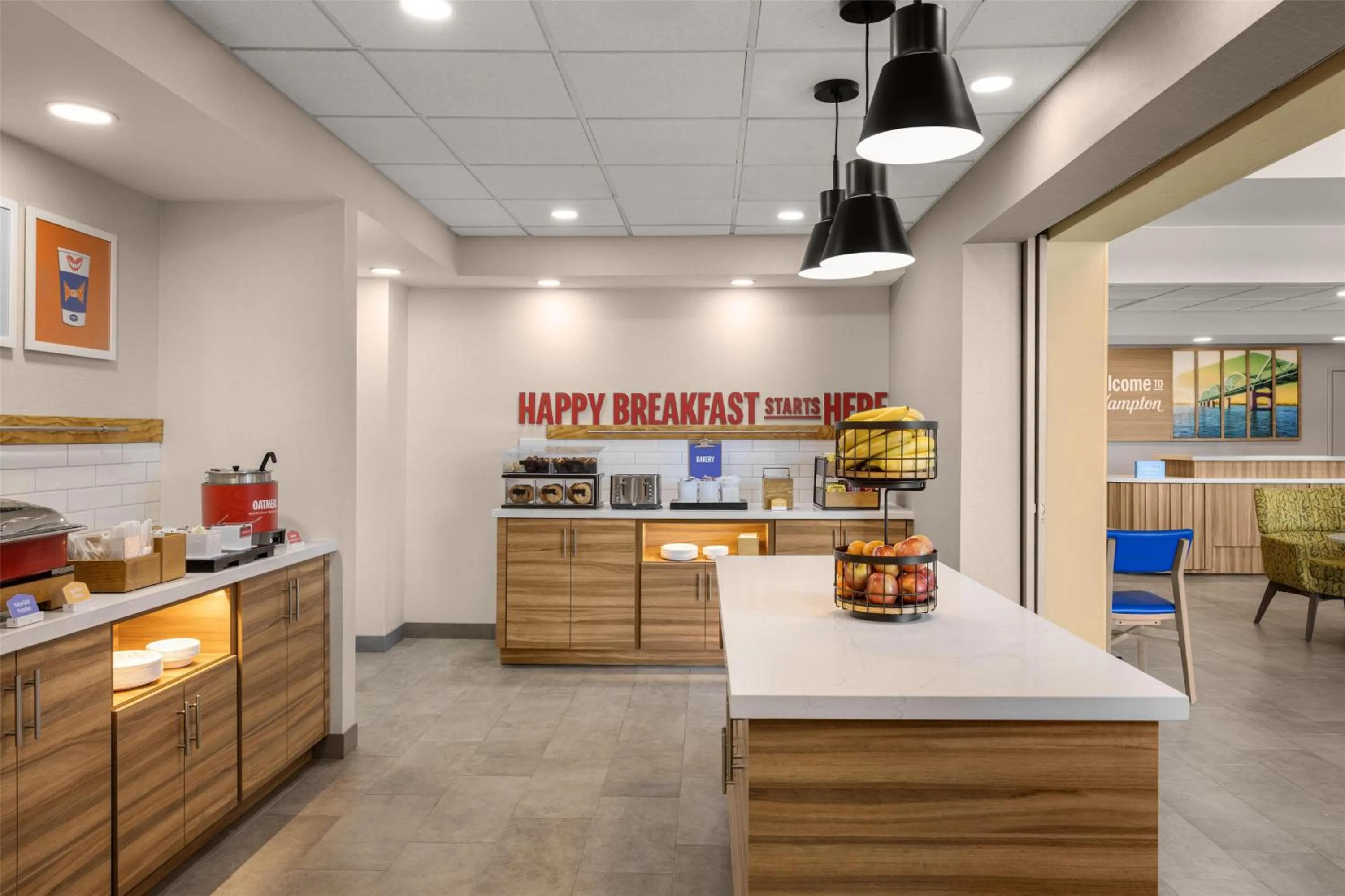 Breakfast in Hampton Inn & Suites Moline-Quad City Int'l Aprt