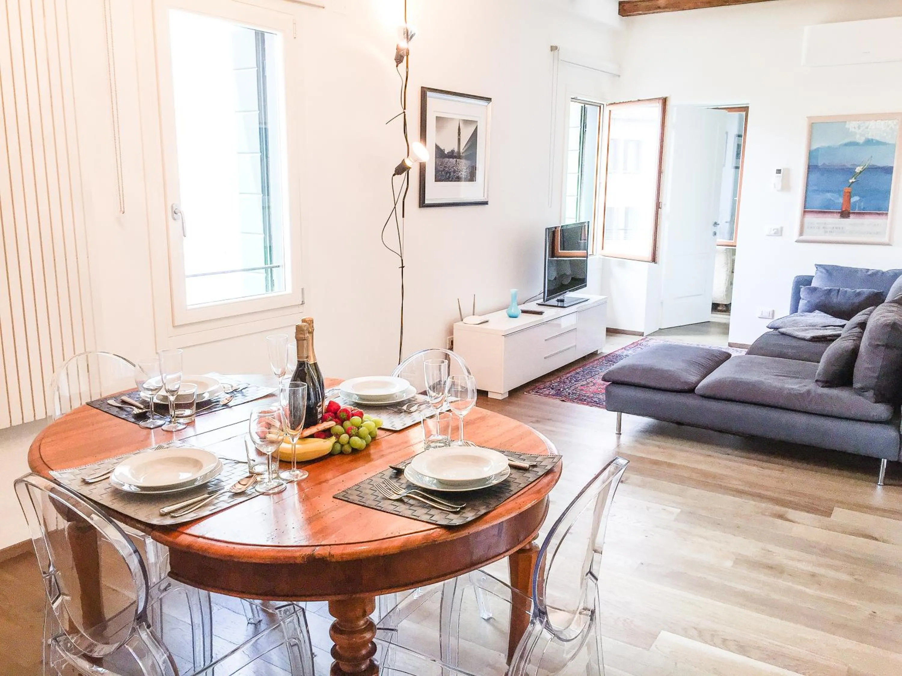 Living room in Cà Farnese