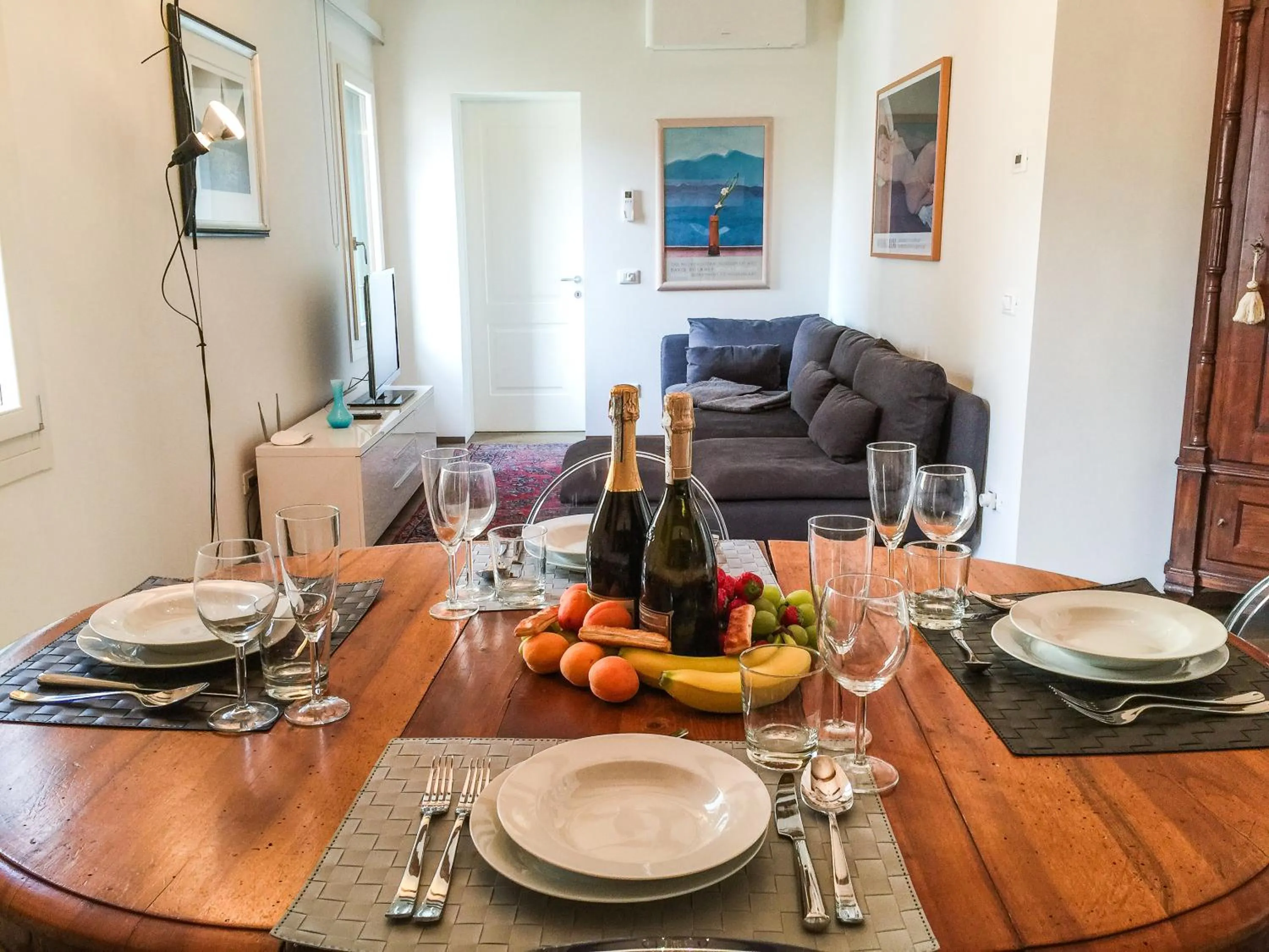 Living room in Cà Farnese