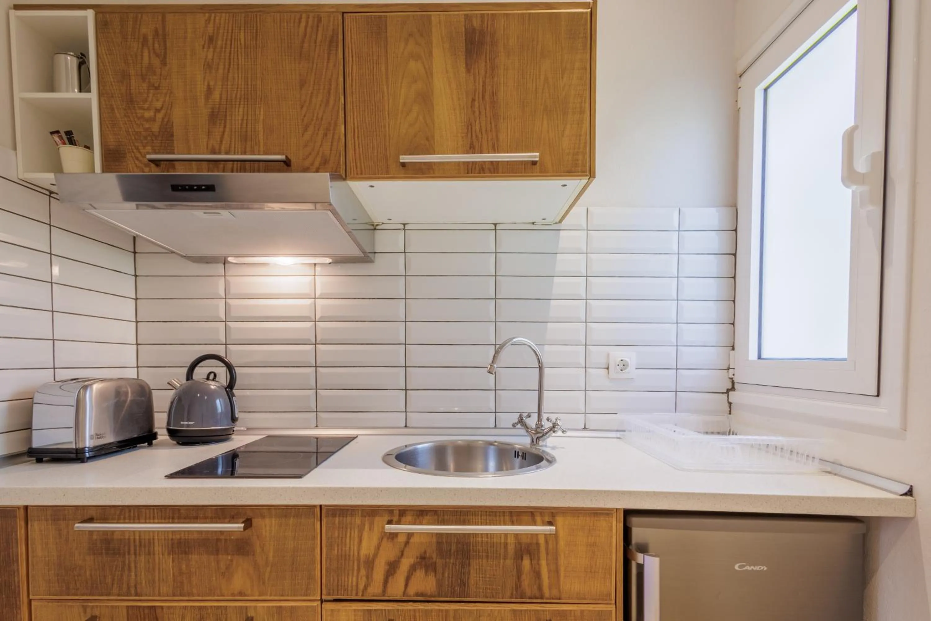 Kitchen or kitchenette in Satori Boutique Hotel