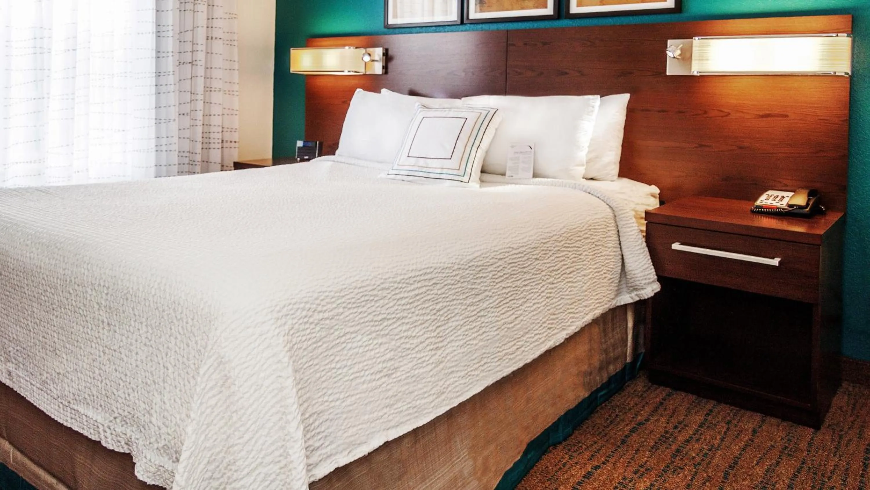 Bedroom, Bed in Residence Inn by Marriott Rocky Mount