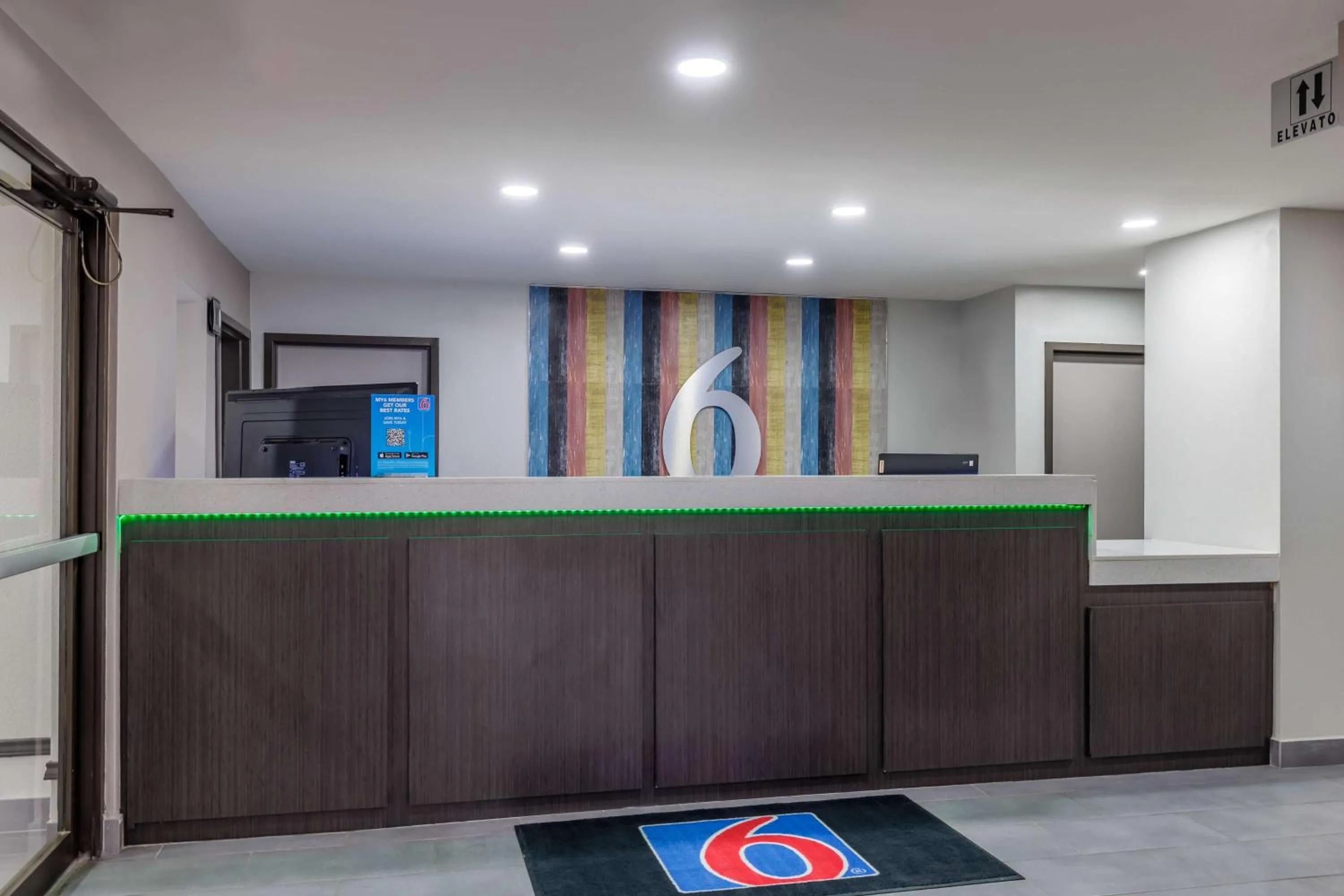 Lobby or reception in Motel 6-Brenham, TX