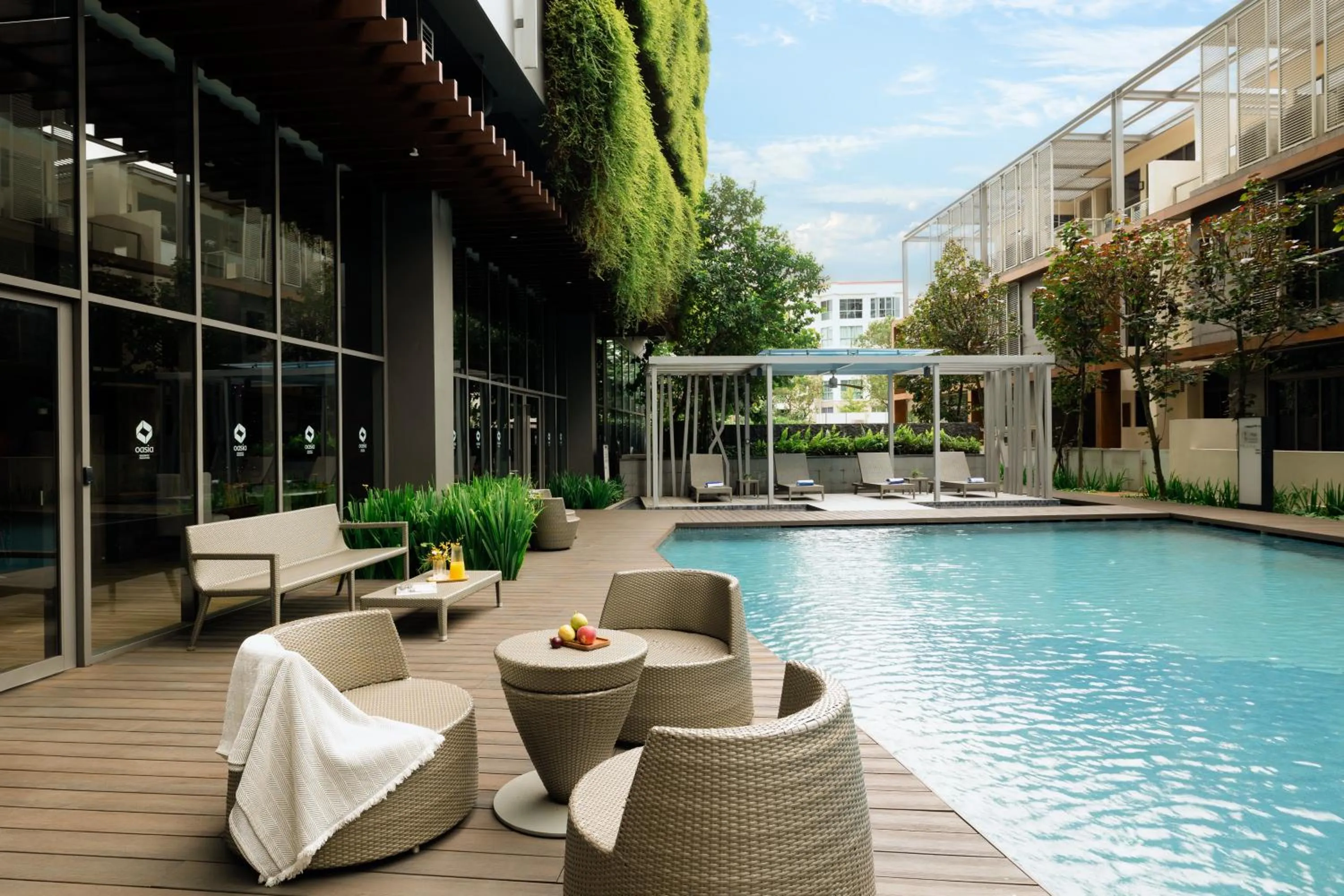 Patio in Oasia Residence Singapore by Far East Hospitality