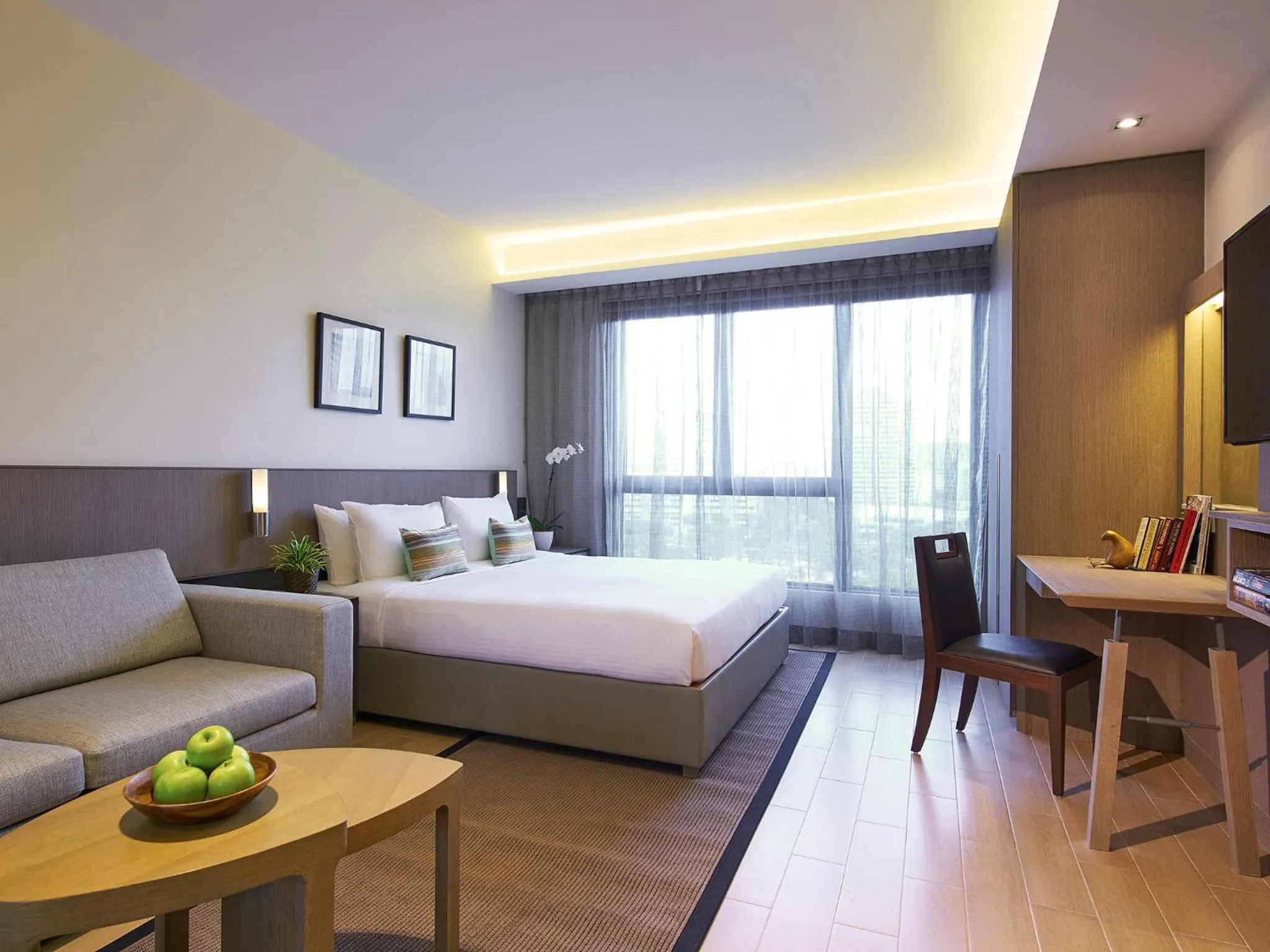 Bedroom, Bed in Oasia Residence Singapore by Far East Hospitality