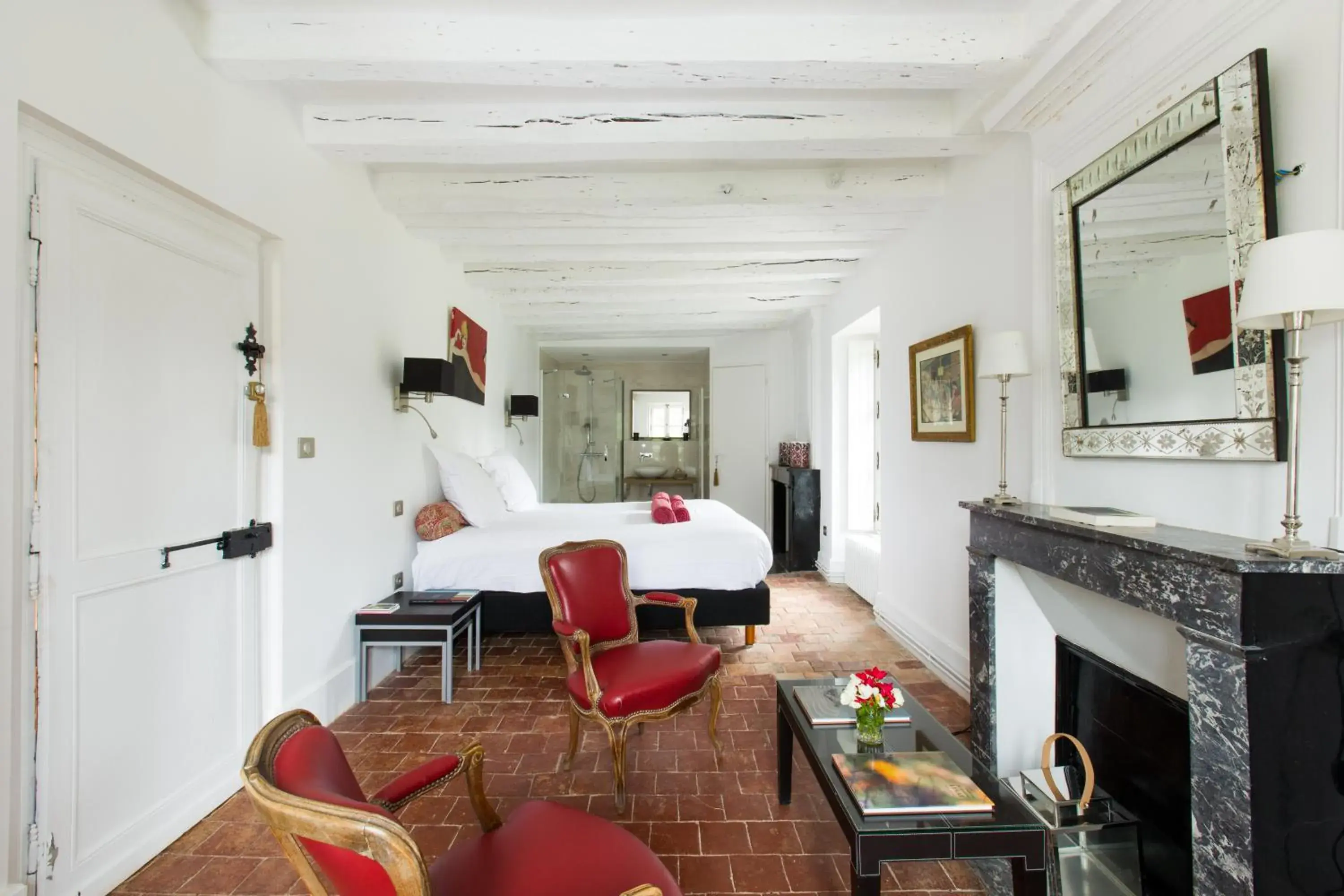 Superior Double or Twin Room with Garden View in Chateau de Moison, Domaine Eco Nature Superior Double or Twin Room with Garden View in Chateau de Moison, Domaine Eco Nature