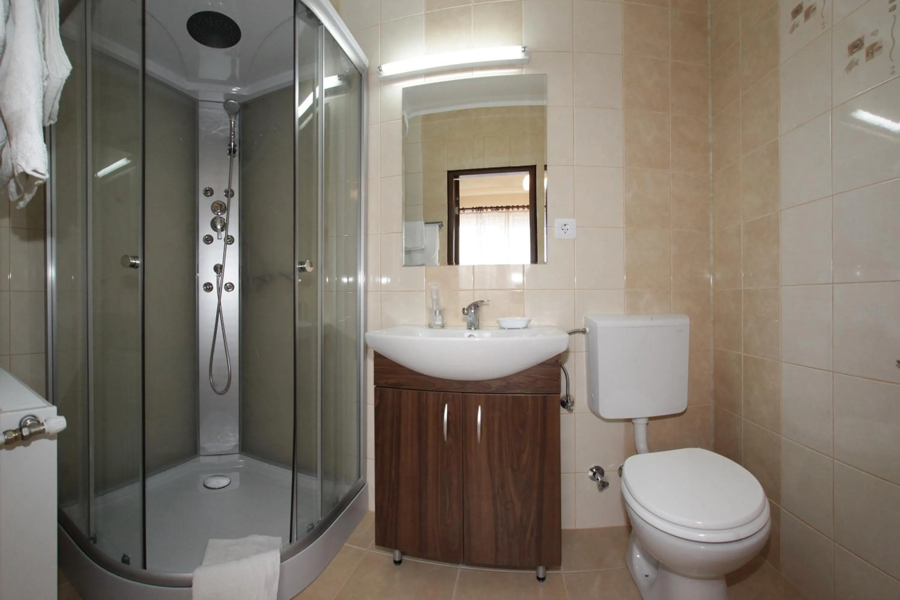 Bathroom in Pensiunea Muresul