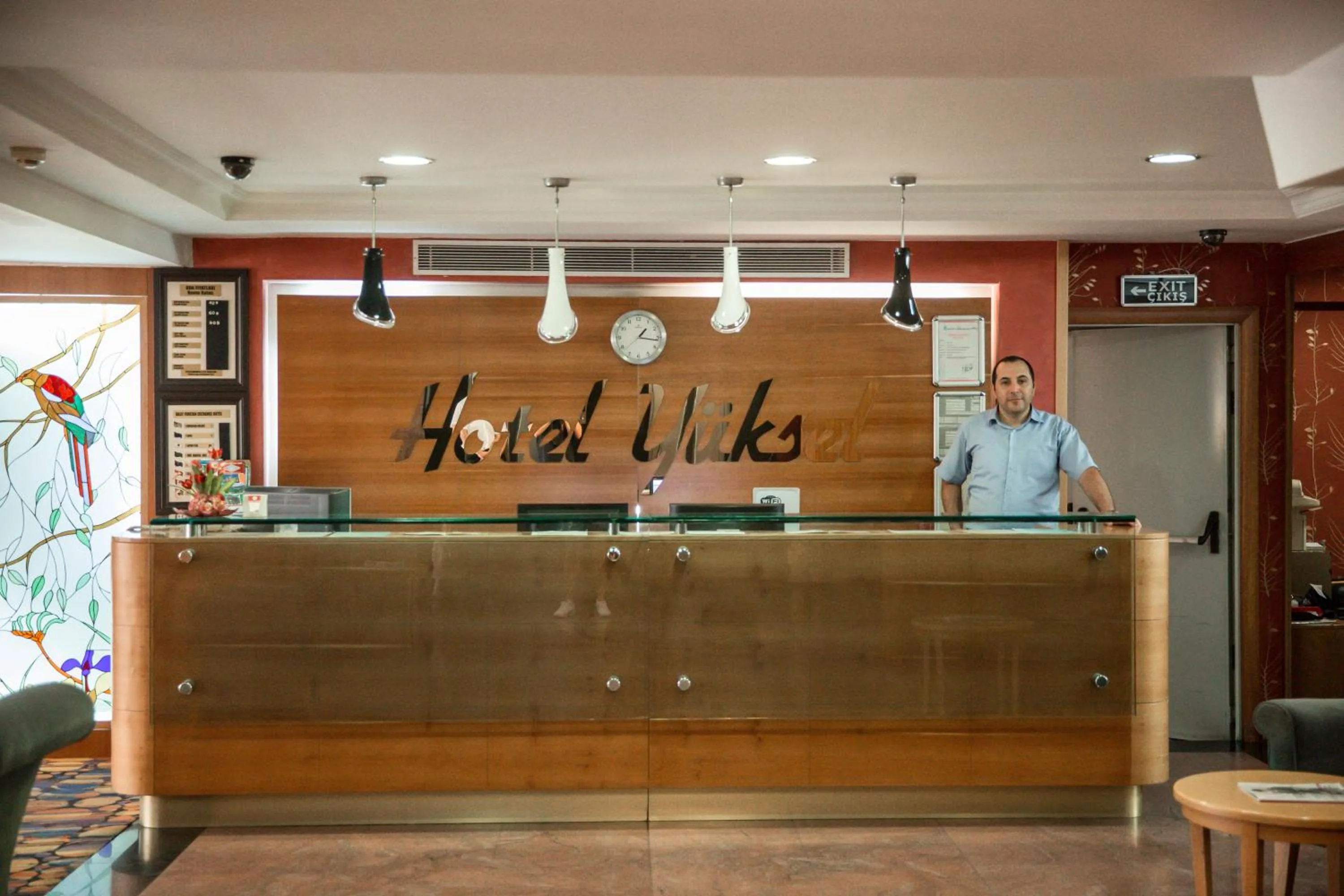 Lobby or reception in Yuksel Hotel