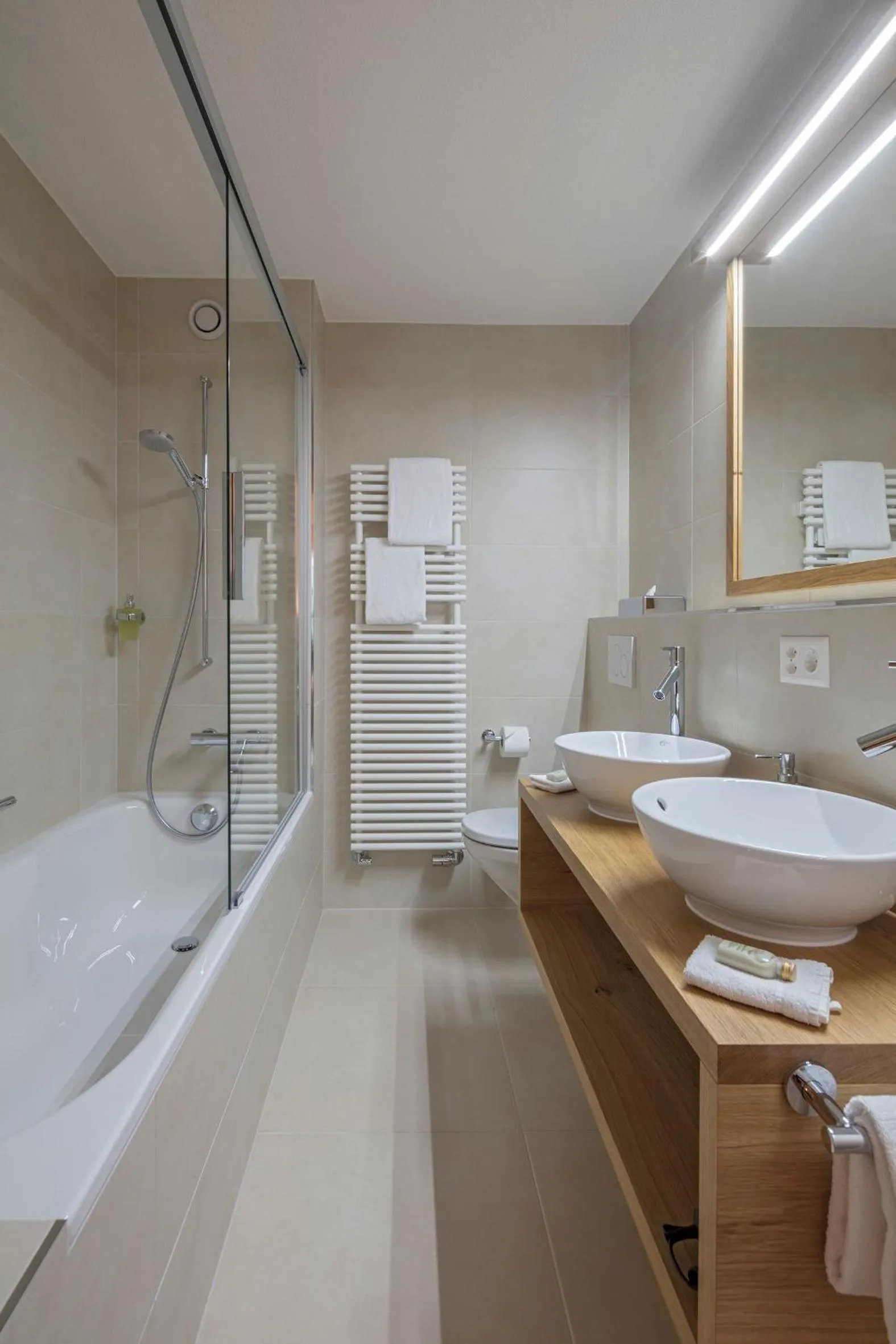 Bathroom in Swiss Alpine Hotel Allalin