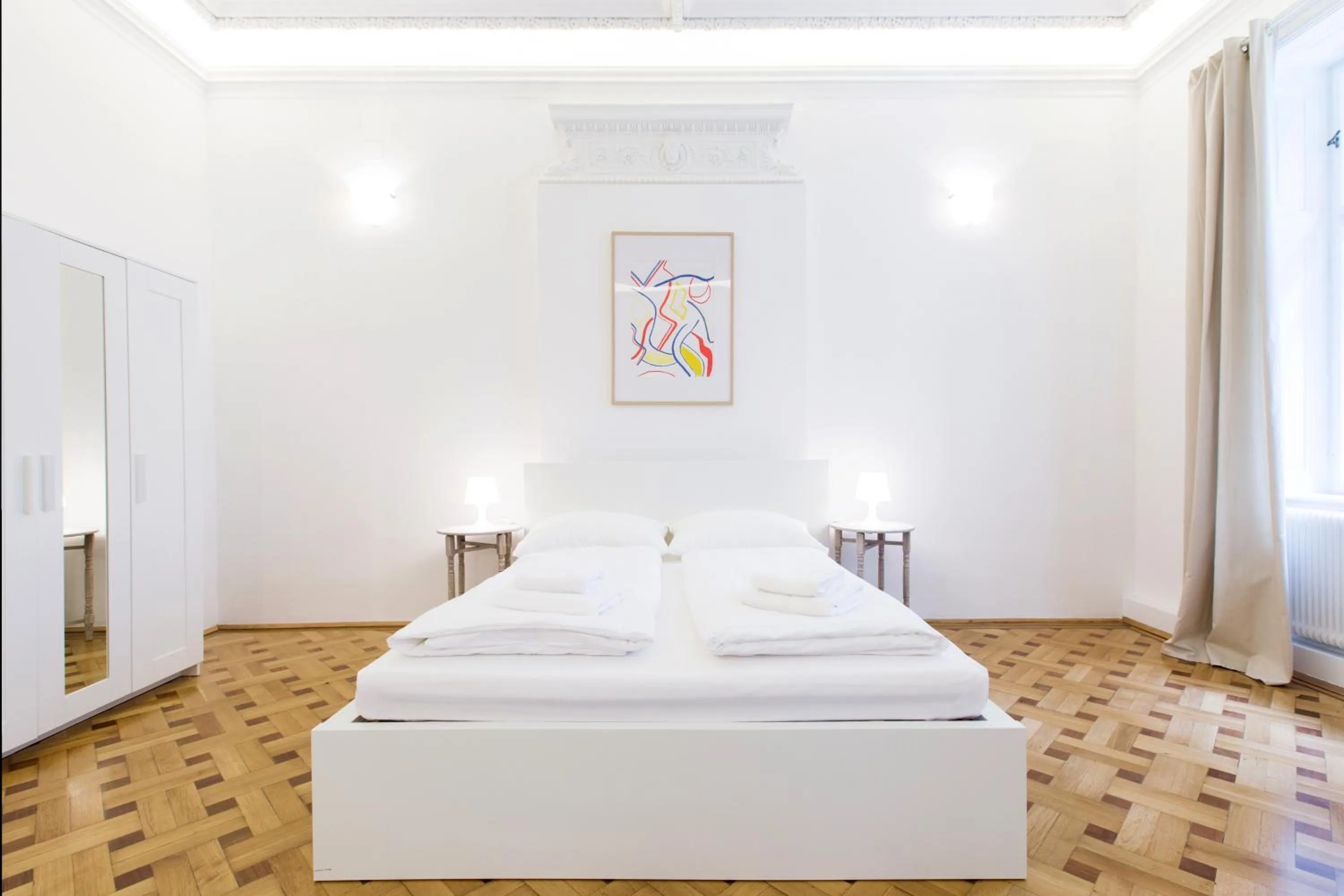 Bedroom, Bed in HeyMi Apartments in City Center