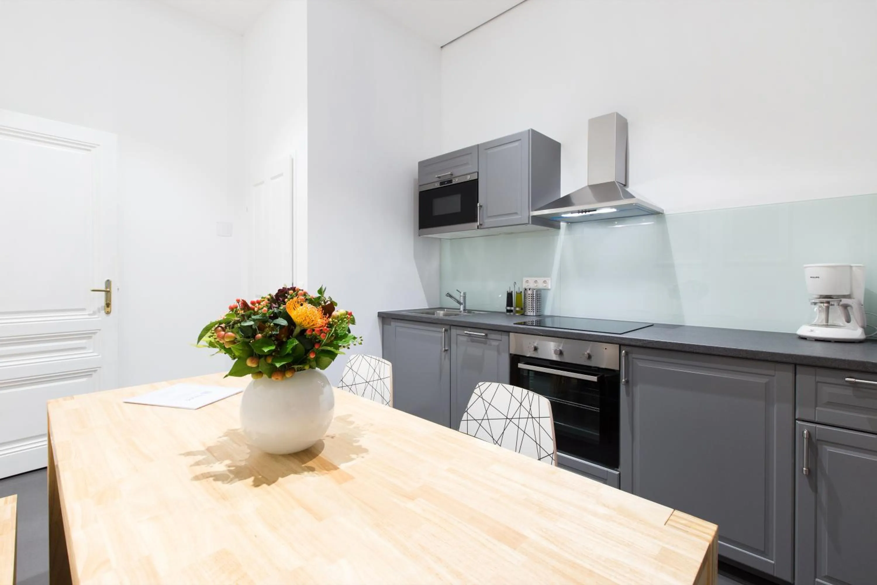 Kitchen or kitchenette in HeyMi Apartments in City Center