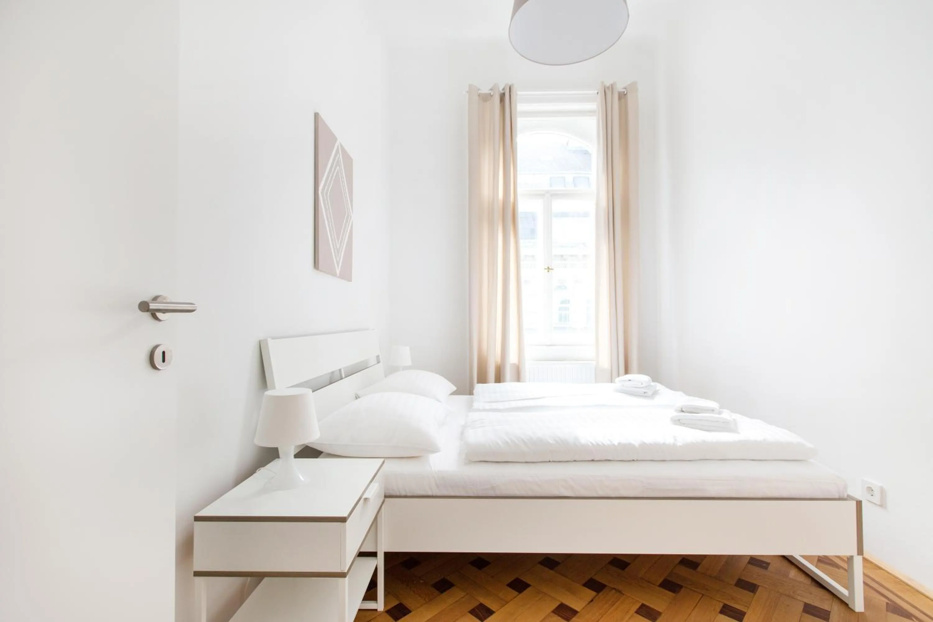 Bedroom, Bed in HeyMi Apartments in City Center