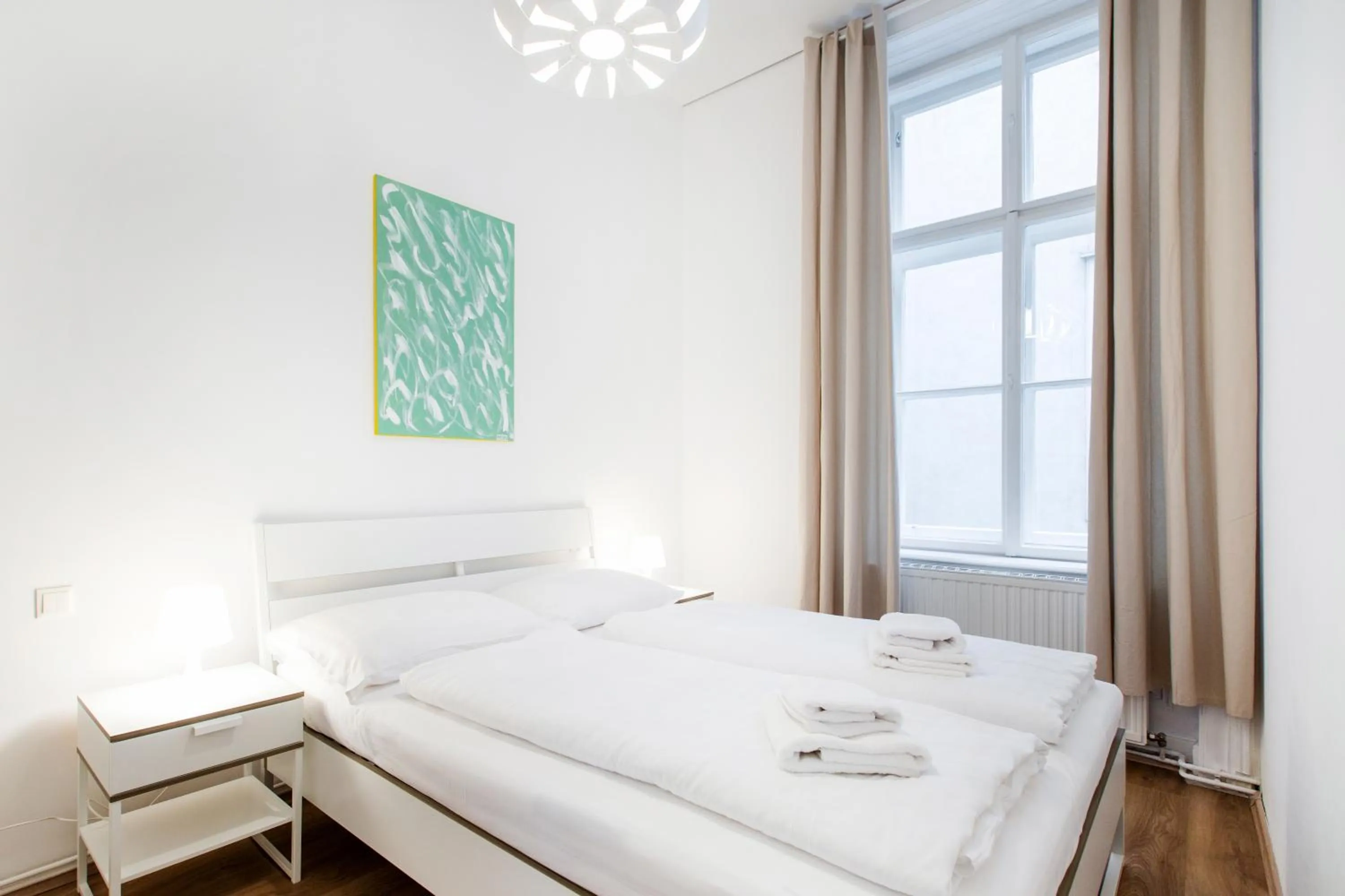 Bedroom, Bed in HeyMi Apartments in City Center