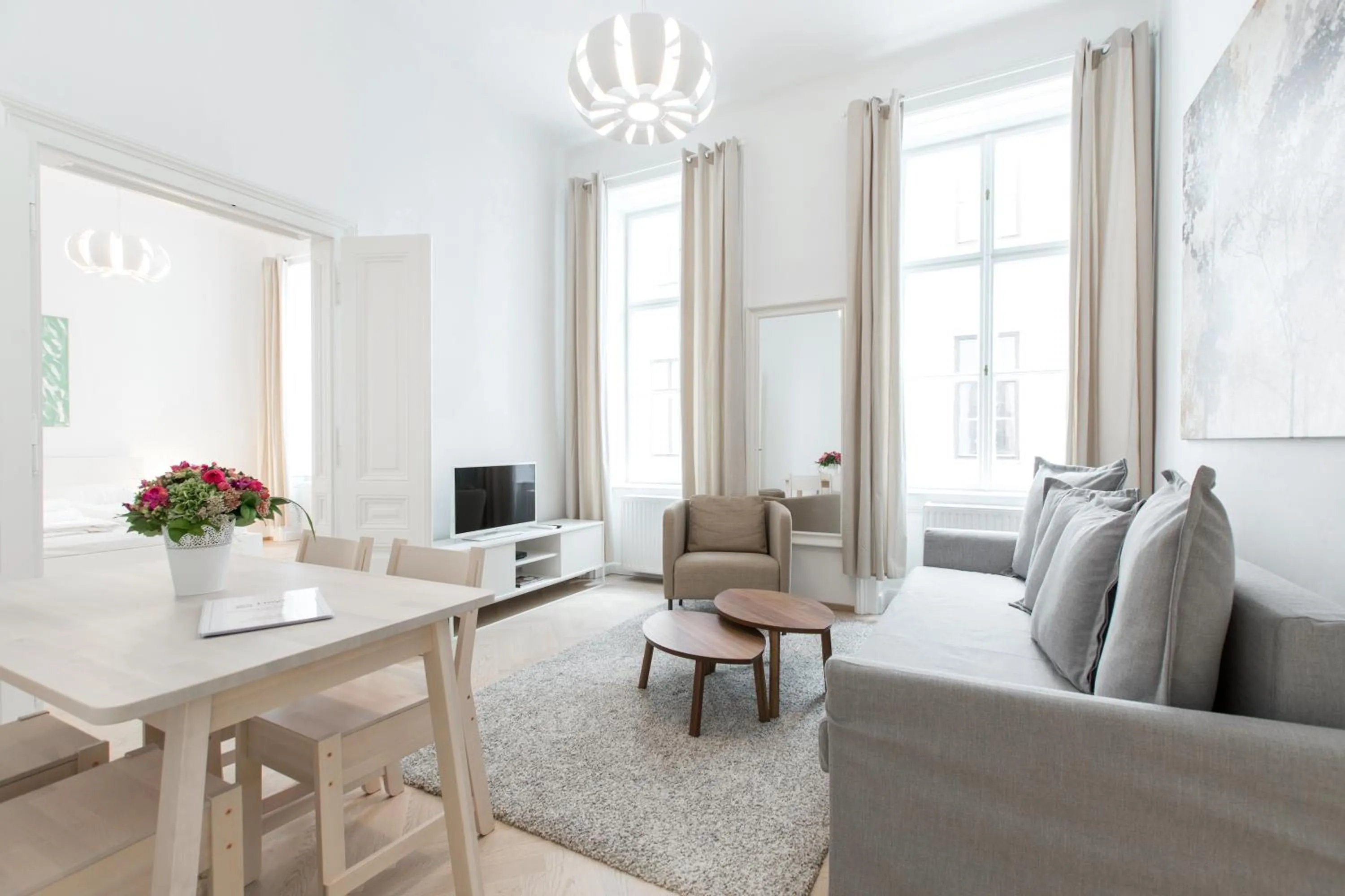 Living room in HeyMi Apartments in City Center