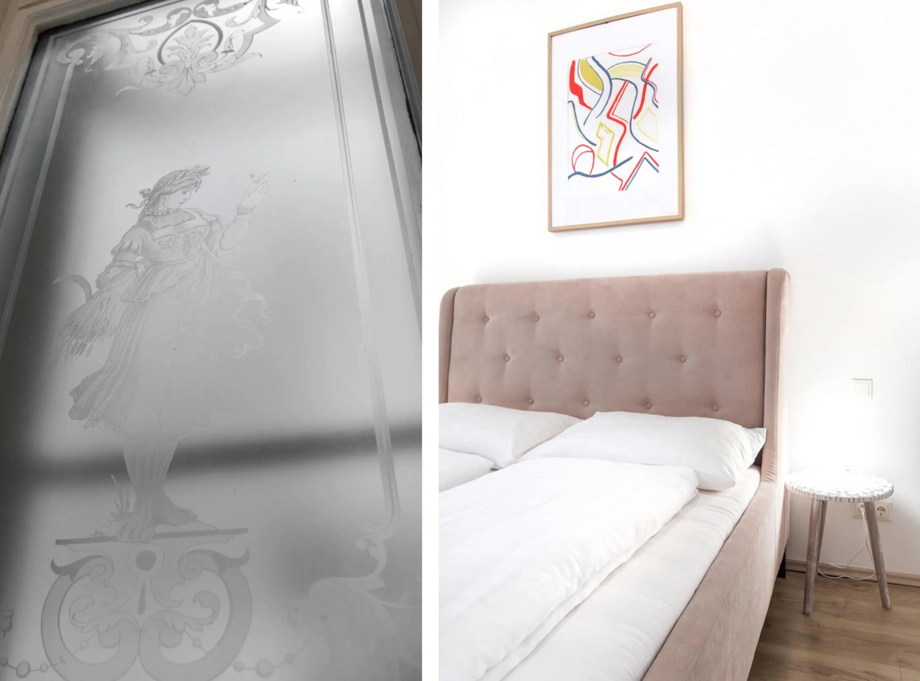 Decorative detail, Bed in HeyMi Apartments in City Center