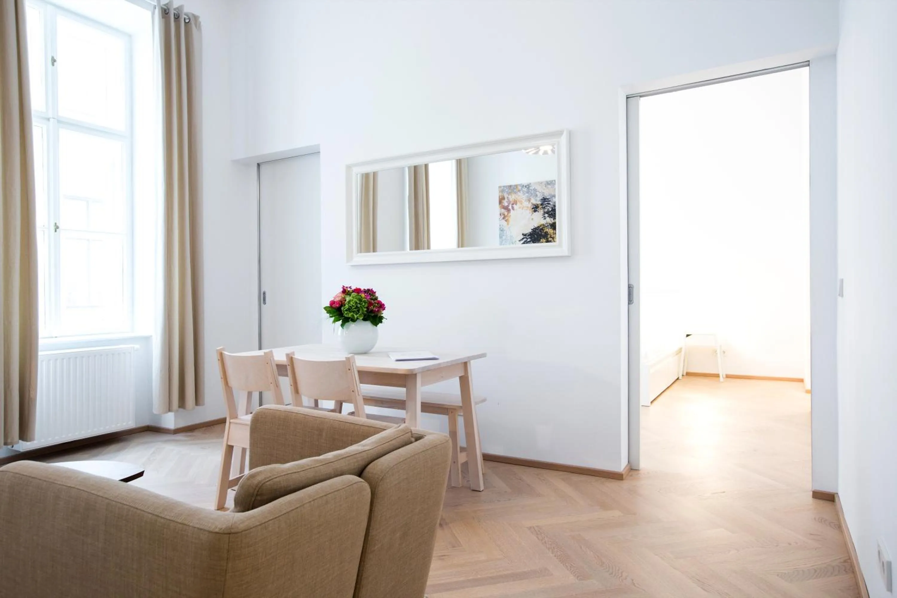 Living room in HeyMi Apartments in City Center