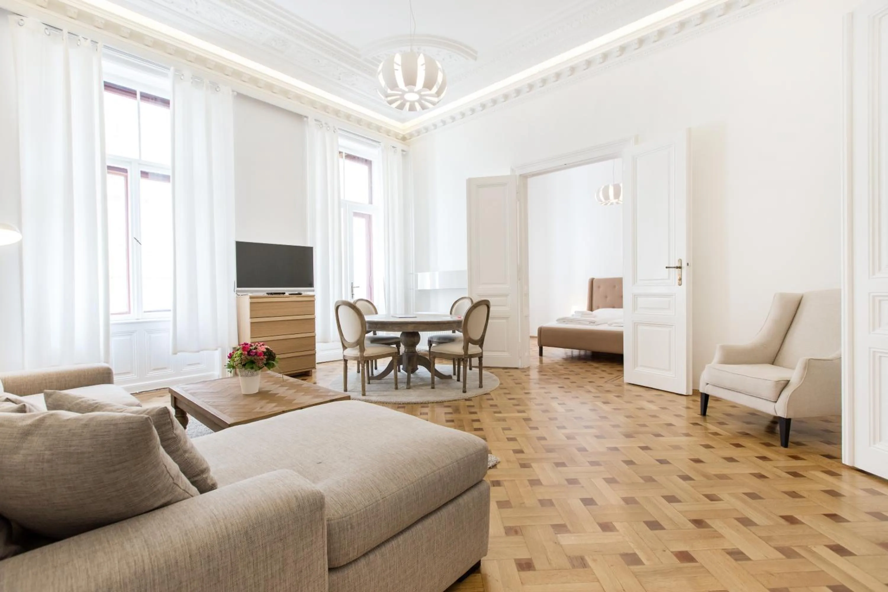 Living room in HeyMi Apartments in City Center
