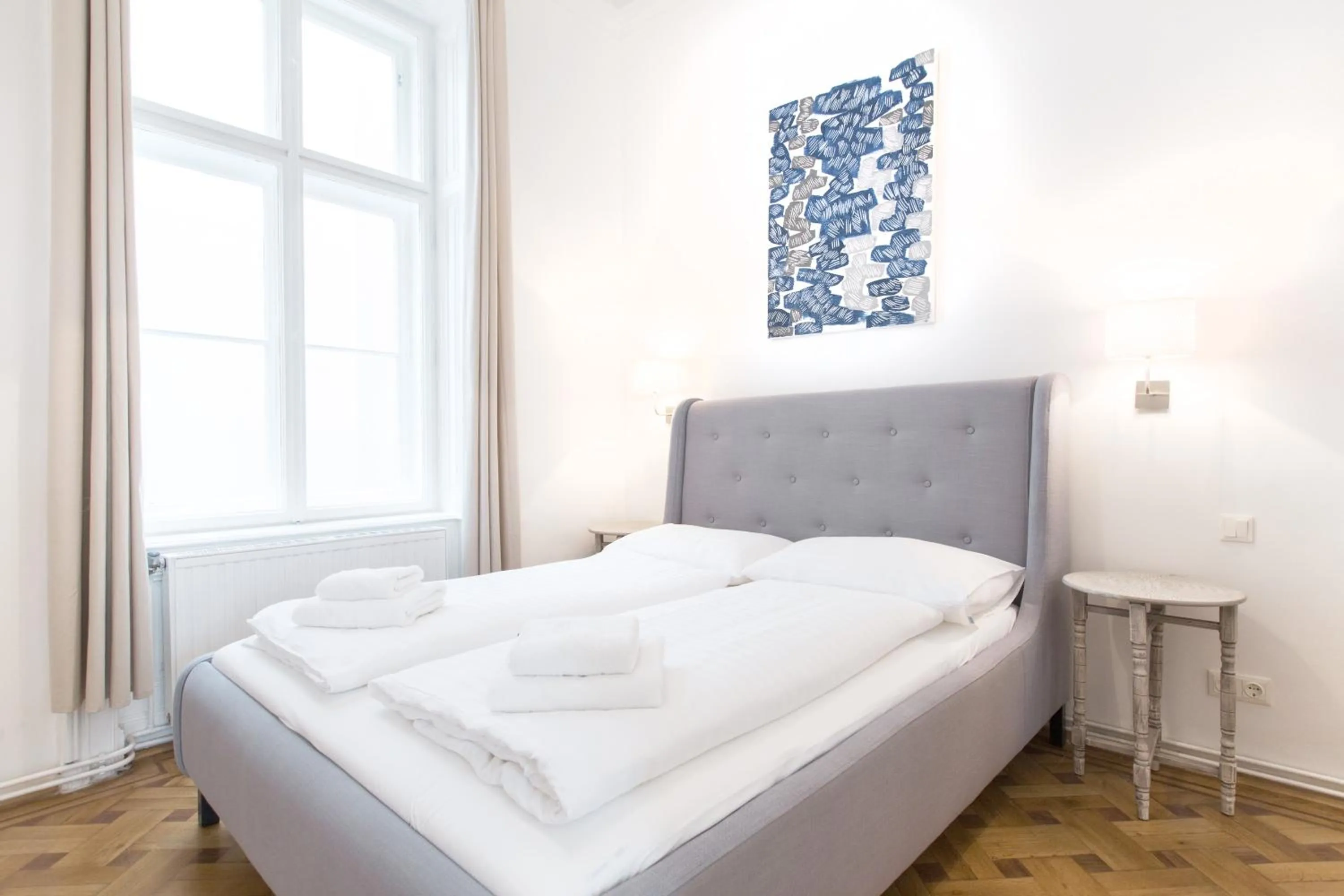 Bedroom, Bed in HeyMi Apartments in City Center