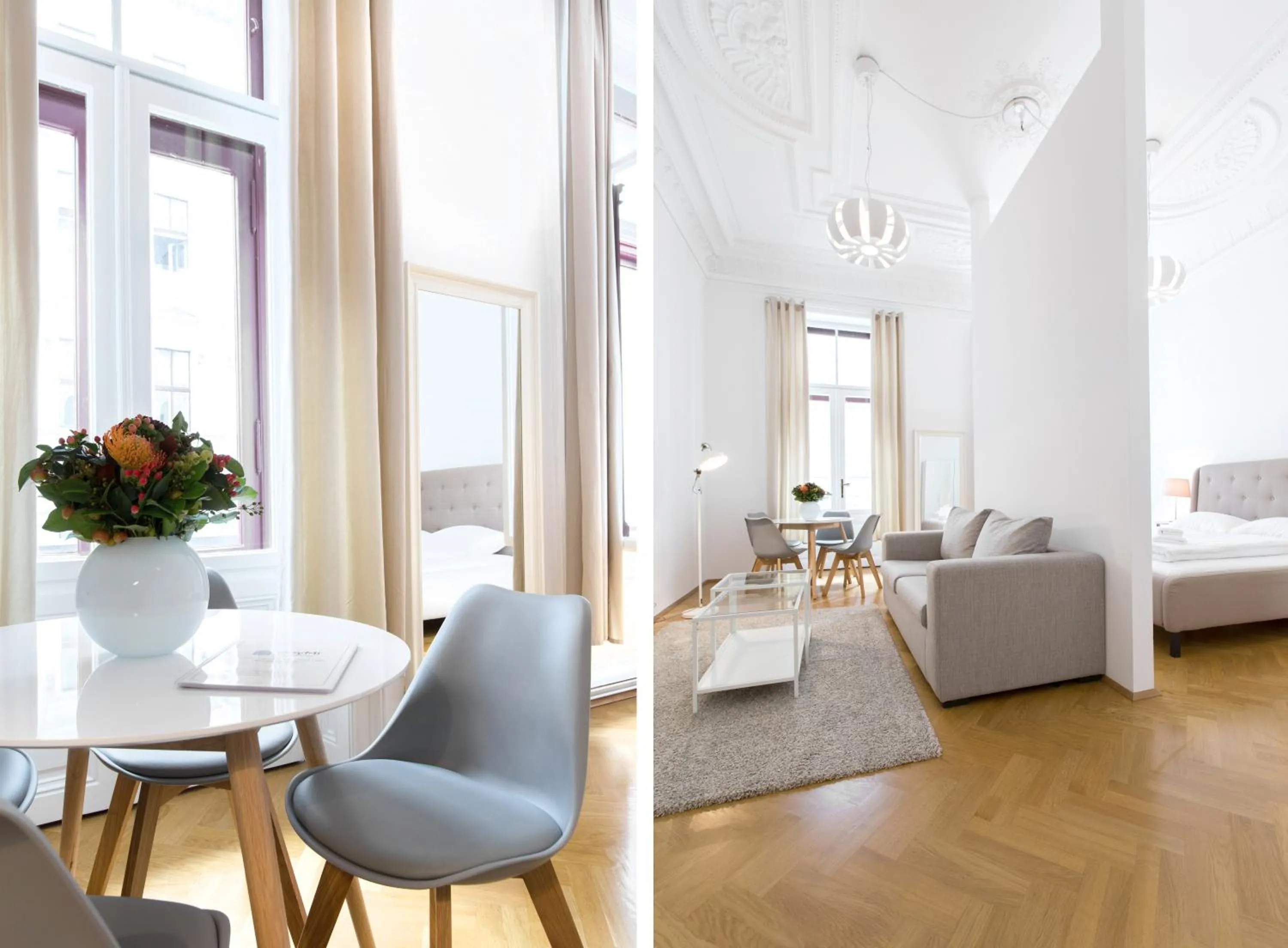 Seating area in HeyMi Apartments in City Center