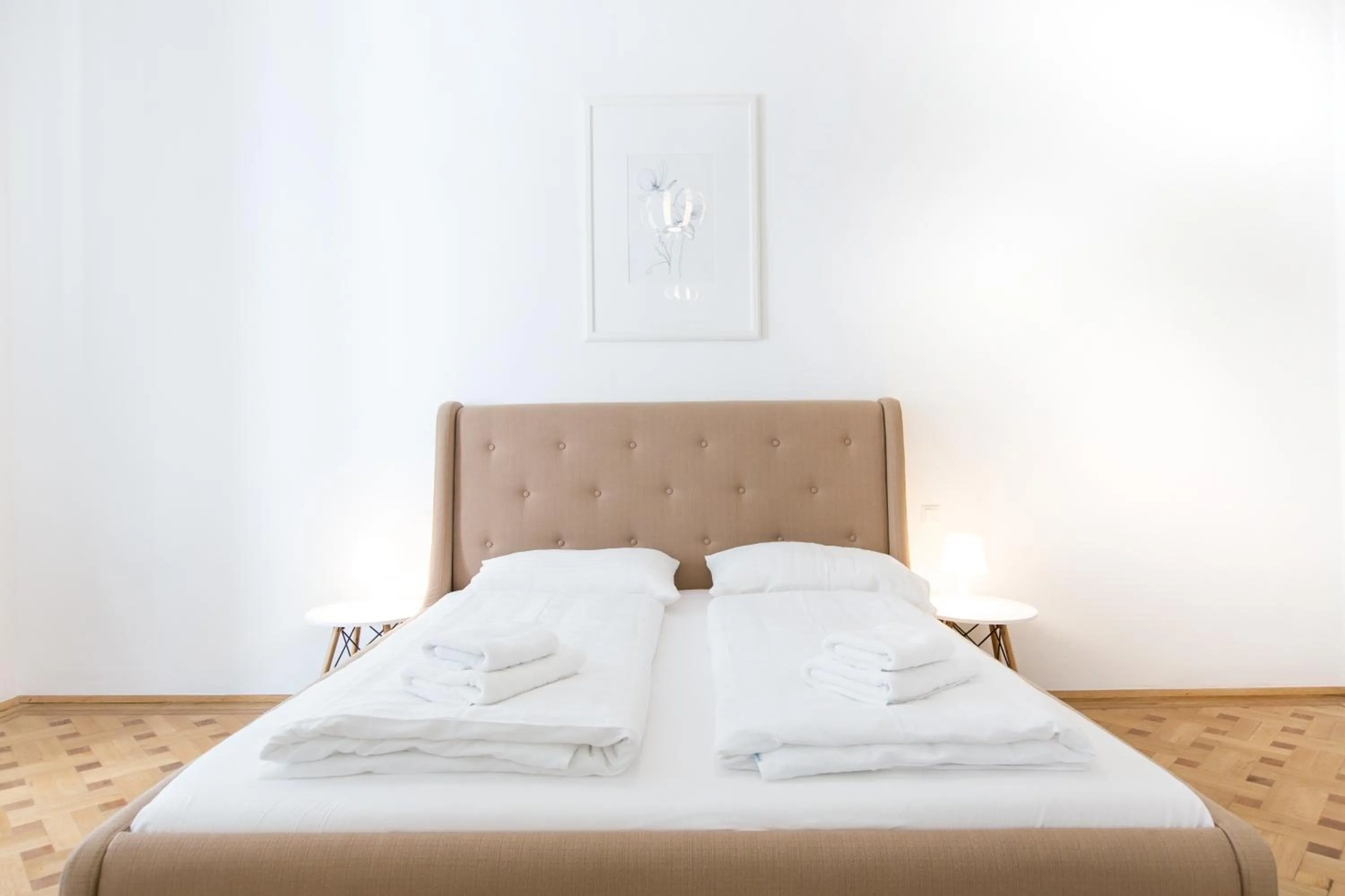 Bedroom, Bed in HeyMi Apartments in City Center