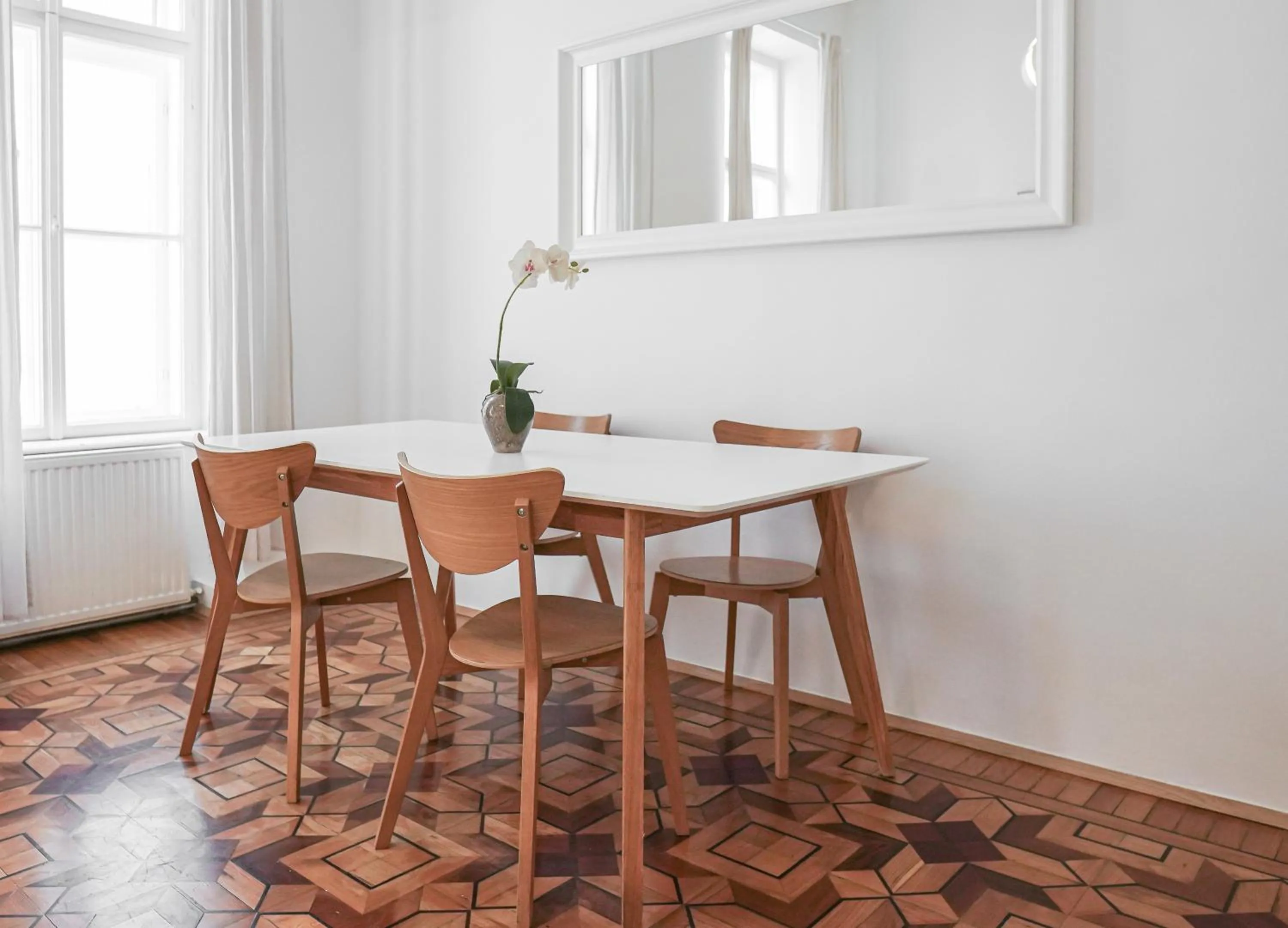 Dining area in HeyMi Apartments in City Center