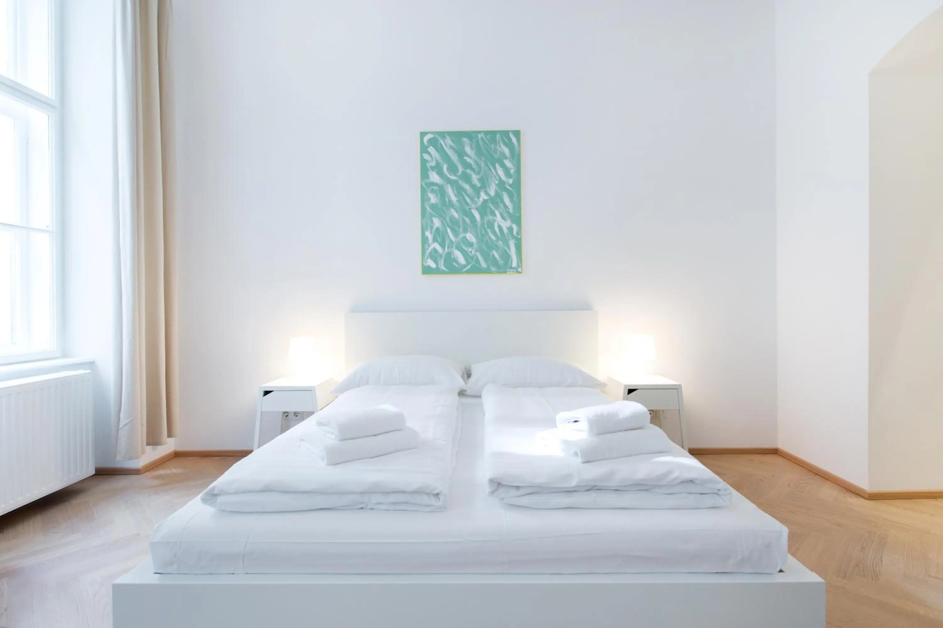 Bedroom, Bed in HeyMi Apartments in City Center