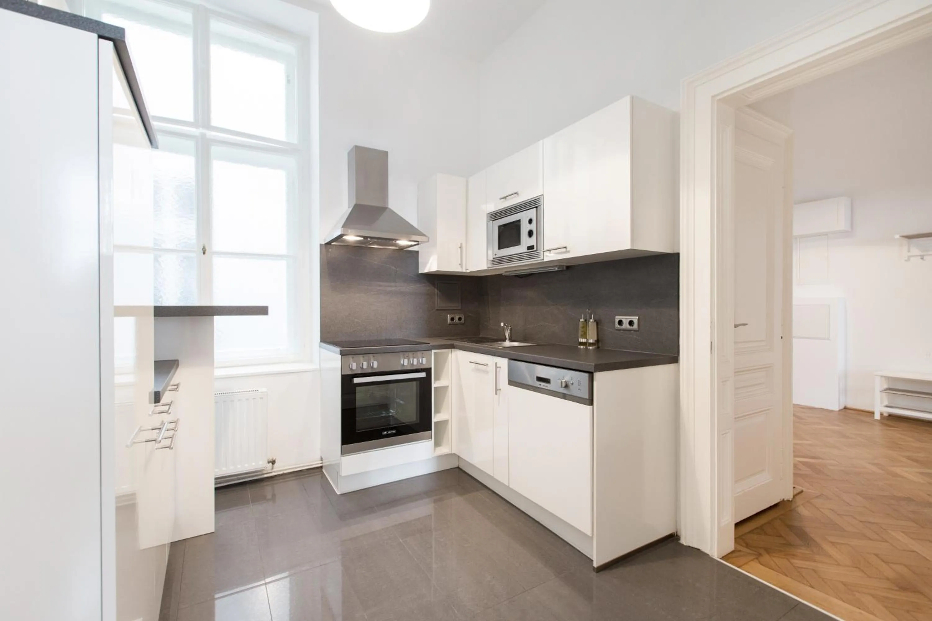 Kitchen or kitchenette in HeyMi Apartments in City Center