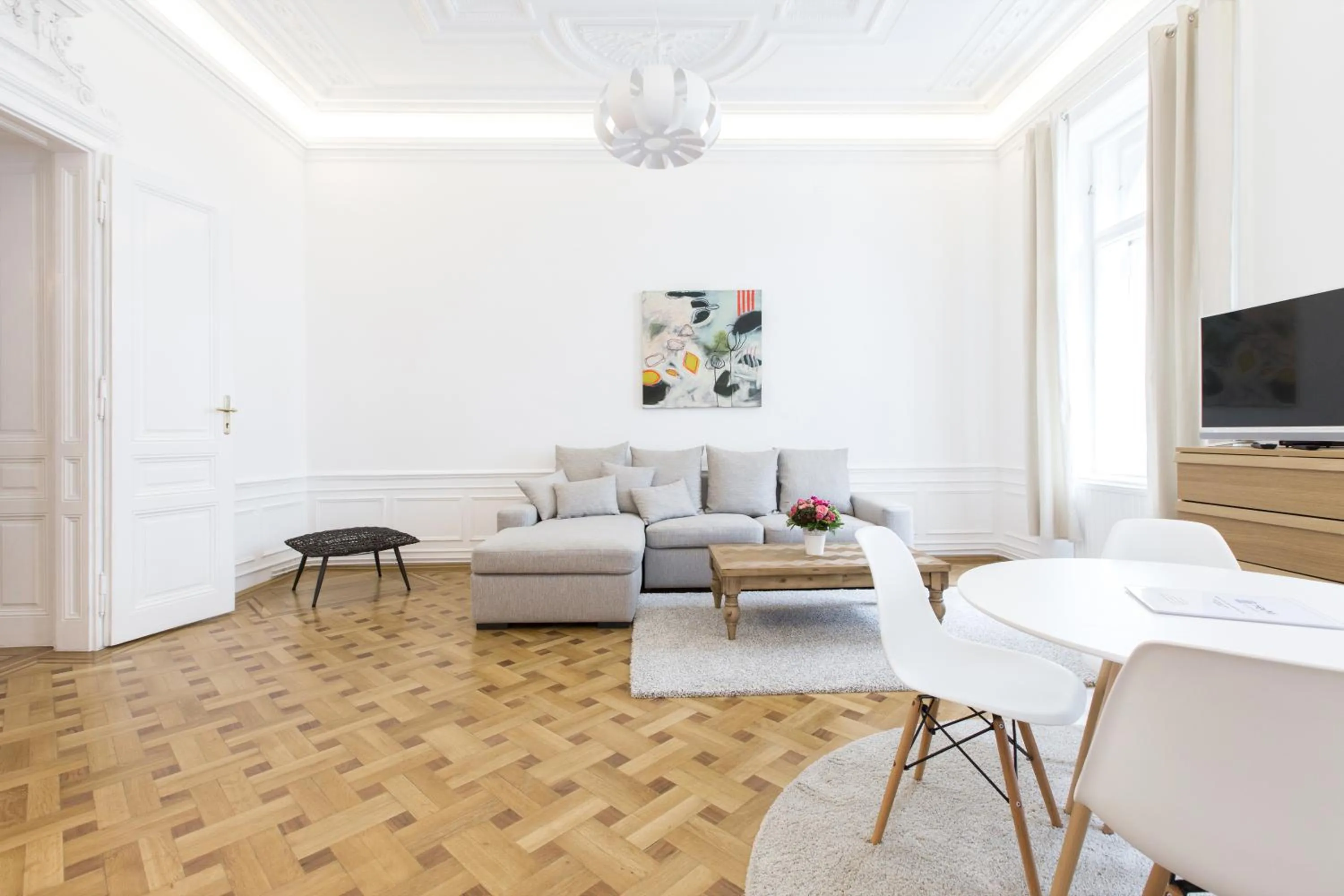 Living room in HeyMi Apartments in City Center