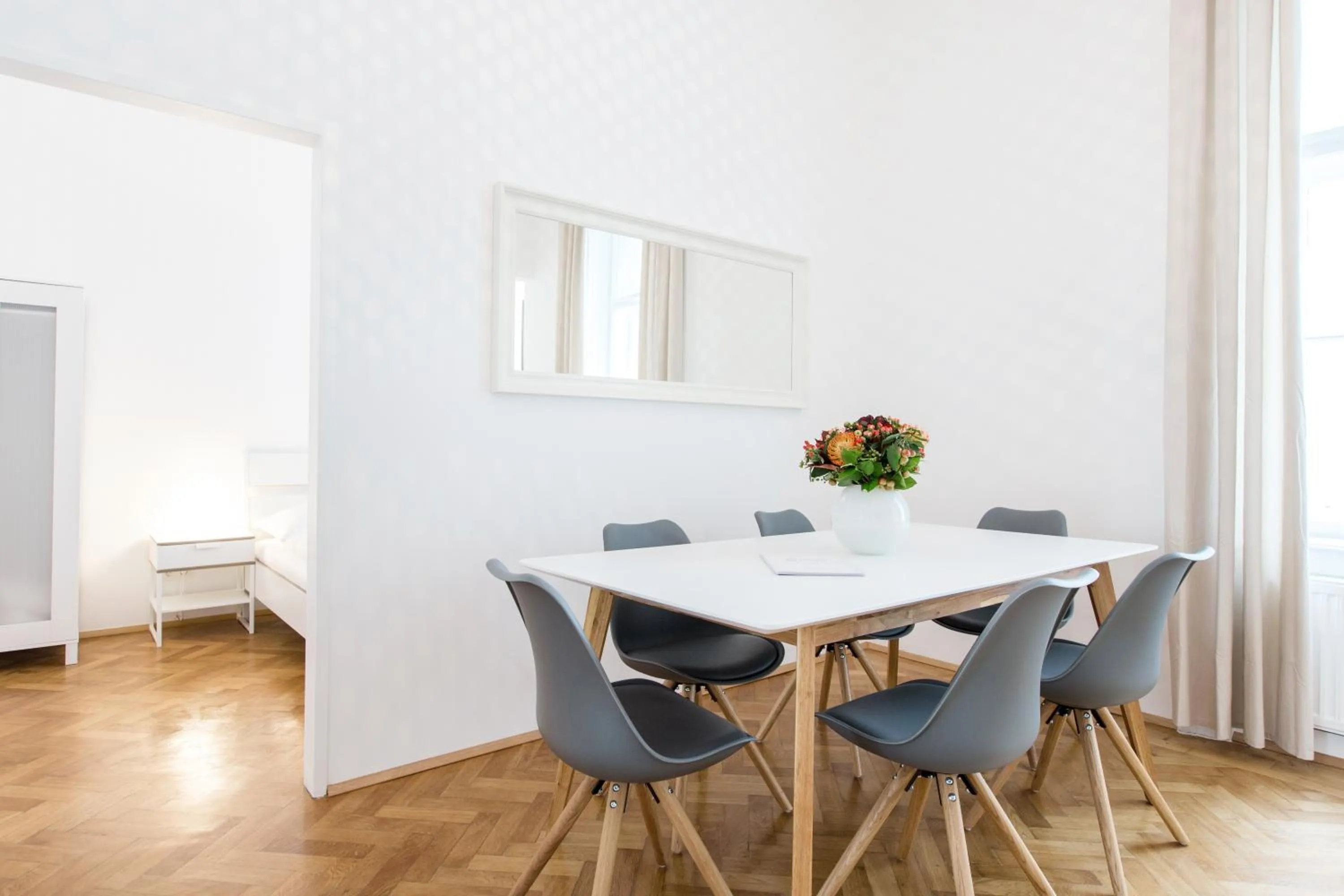 Dining area in HeyMi Apartments in City Center