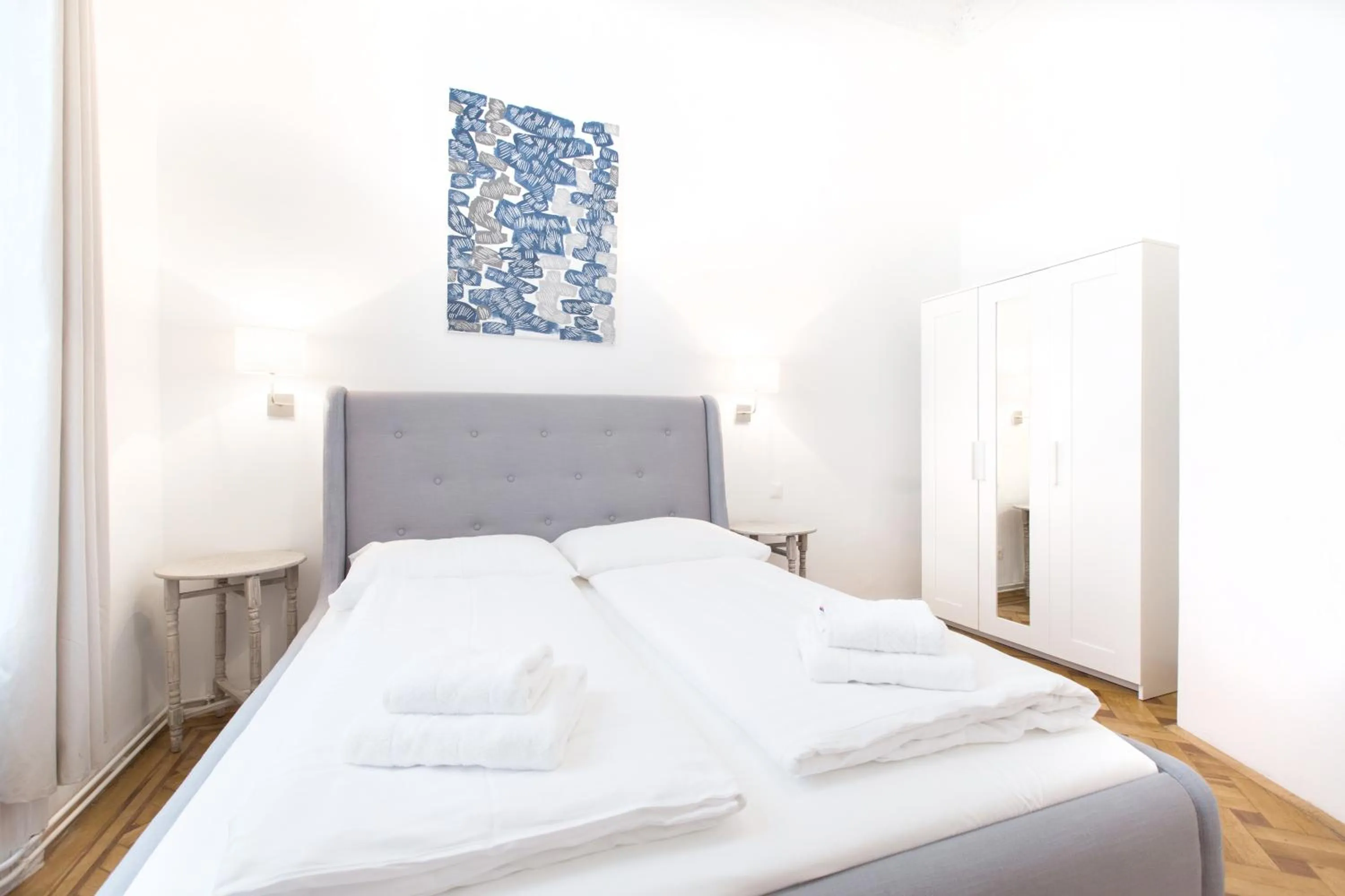 Bedroom, Bed in HeyMi Apartments in City Center